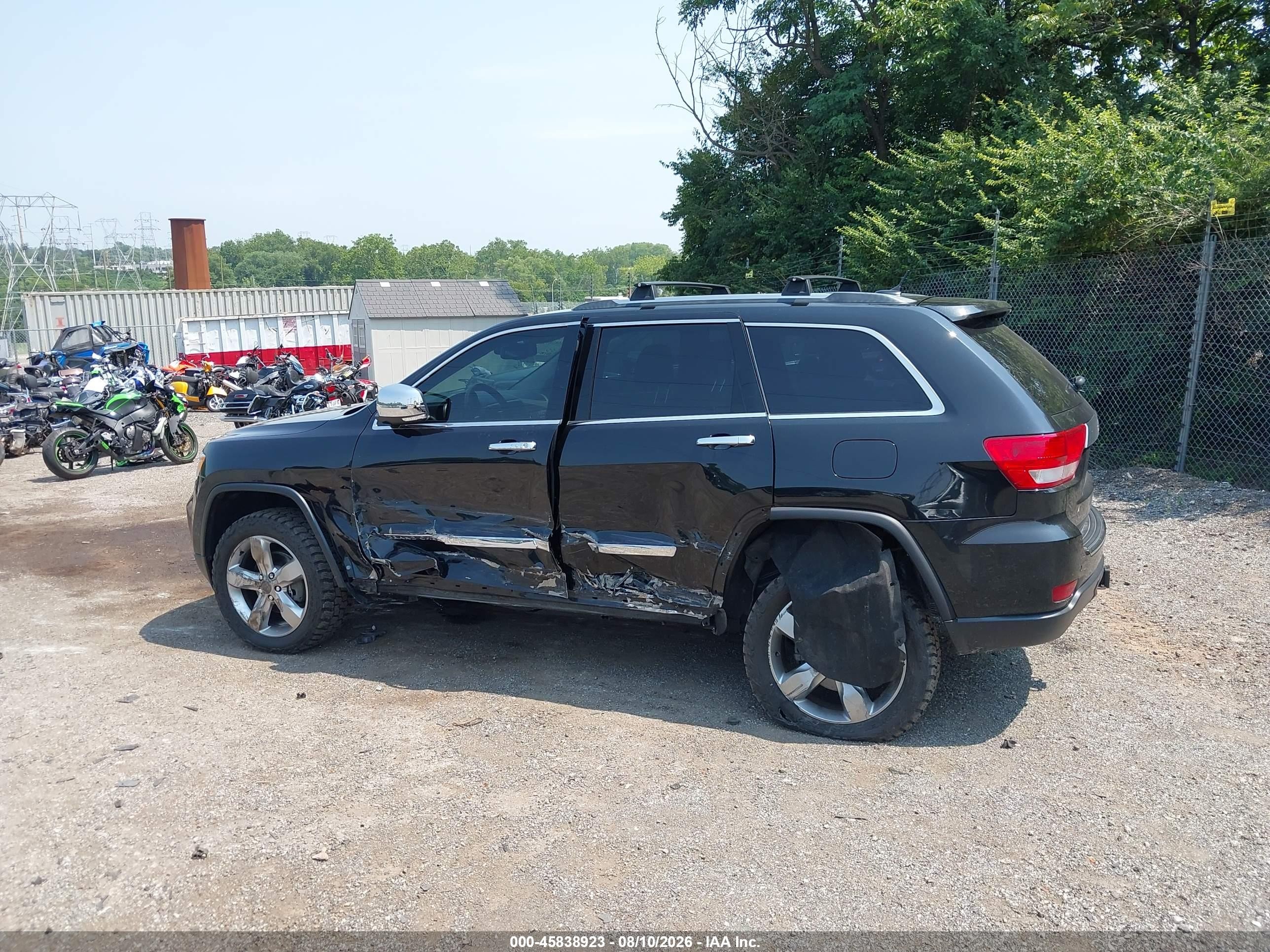 2012 Jeep Grand Cherokee Overland Black vin: 1C4RJFCG5CC292327