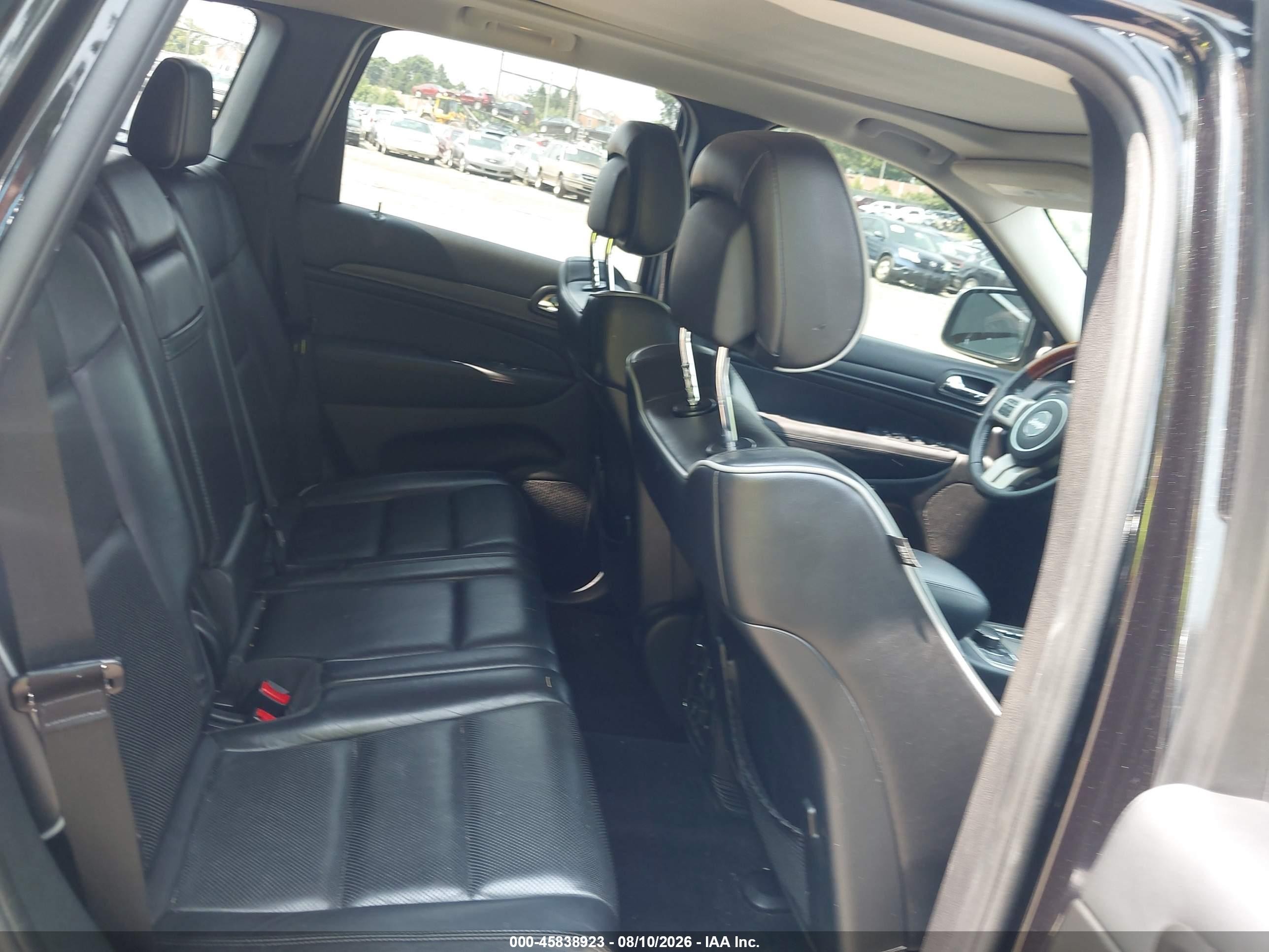 2012 Jeep Grand Cherokee Overland Black vin: 1C4RJFCG5CC292327