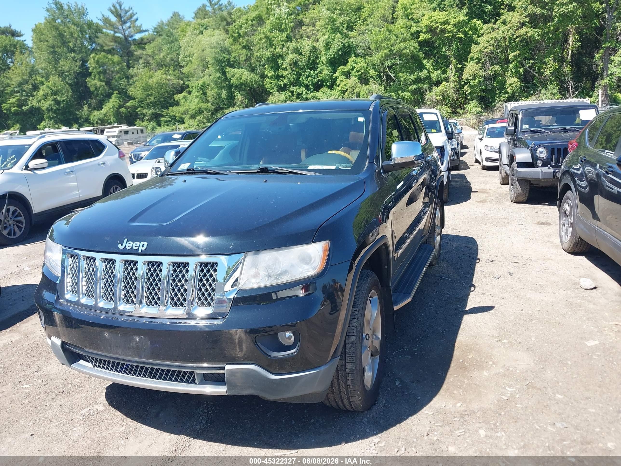 2013 Jeep Grand Cherokee Overland Green vin: 1C4RJFCG5DC545079