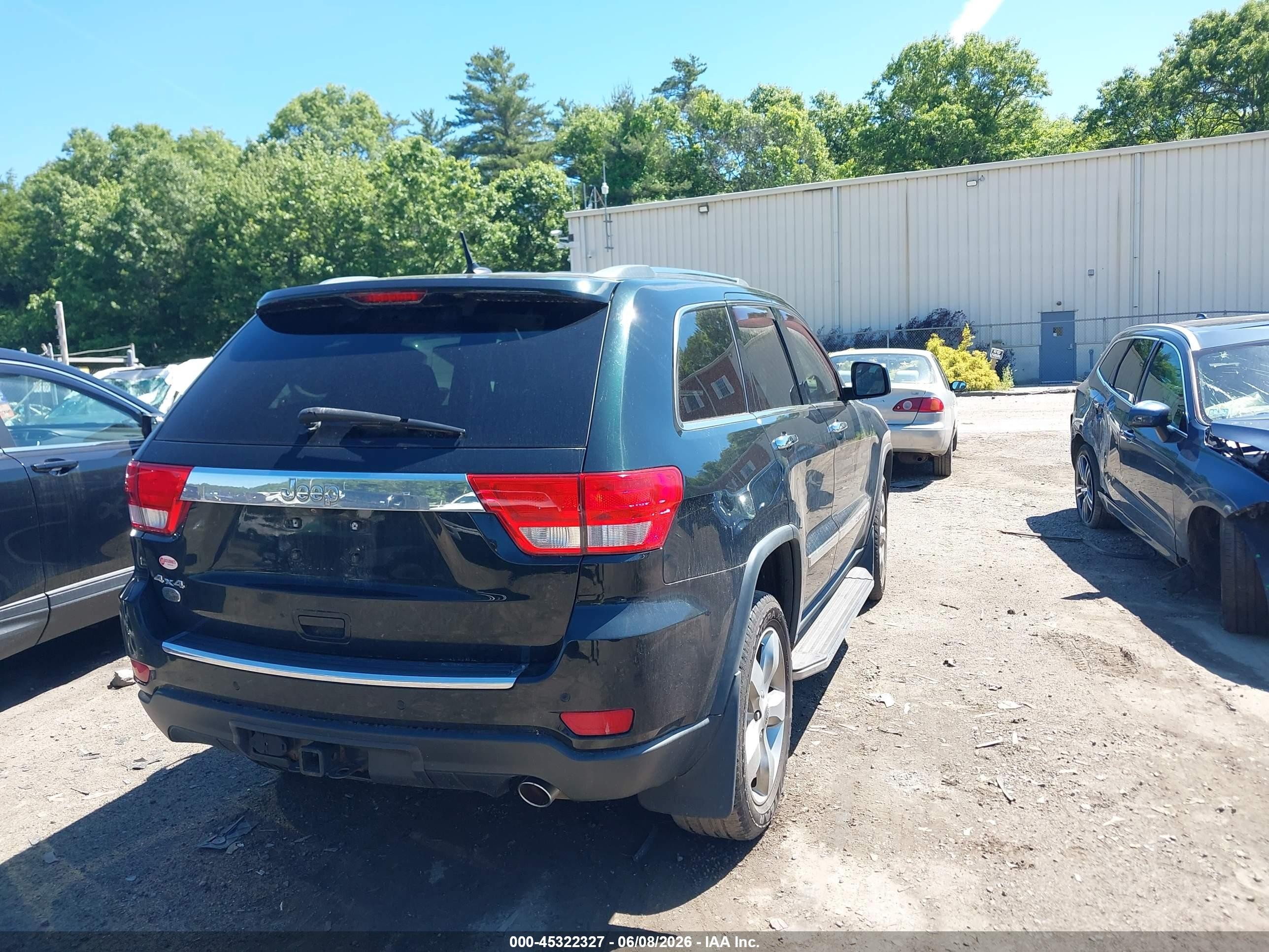 2013 Jeep Grand Cherokee Overland Green vin: 1C4RJFCG5DC545079