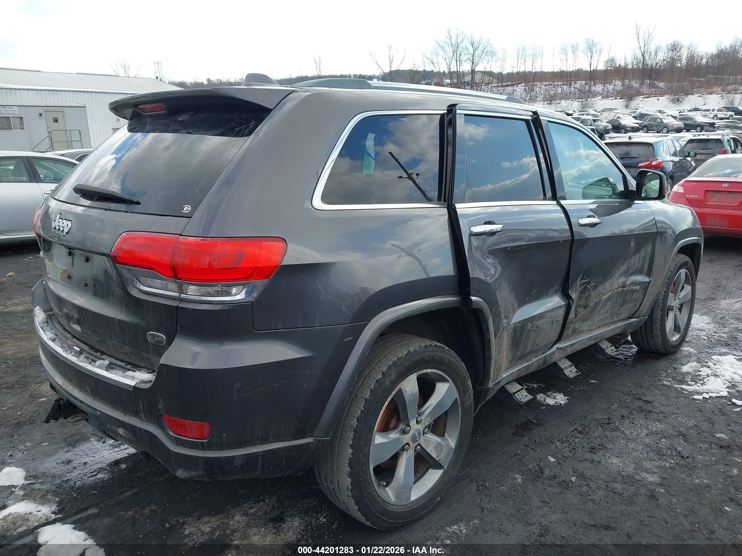 2014 Jeep Grand Cherokee Overland Gray vin: 1C4RJFCG5EC134511