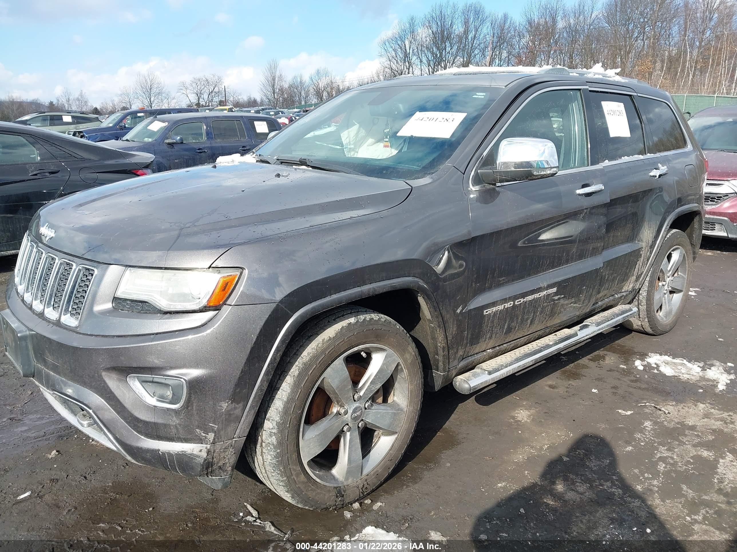 2014 Jeep Grand Cherokee Overland Gray vin: 1C4RJFCG5EC134511