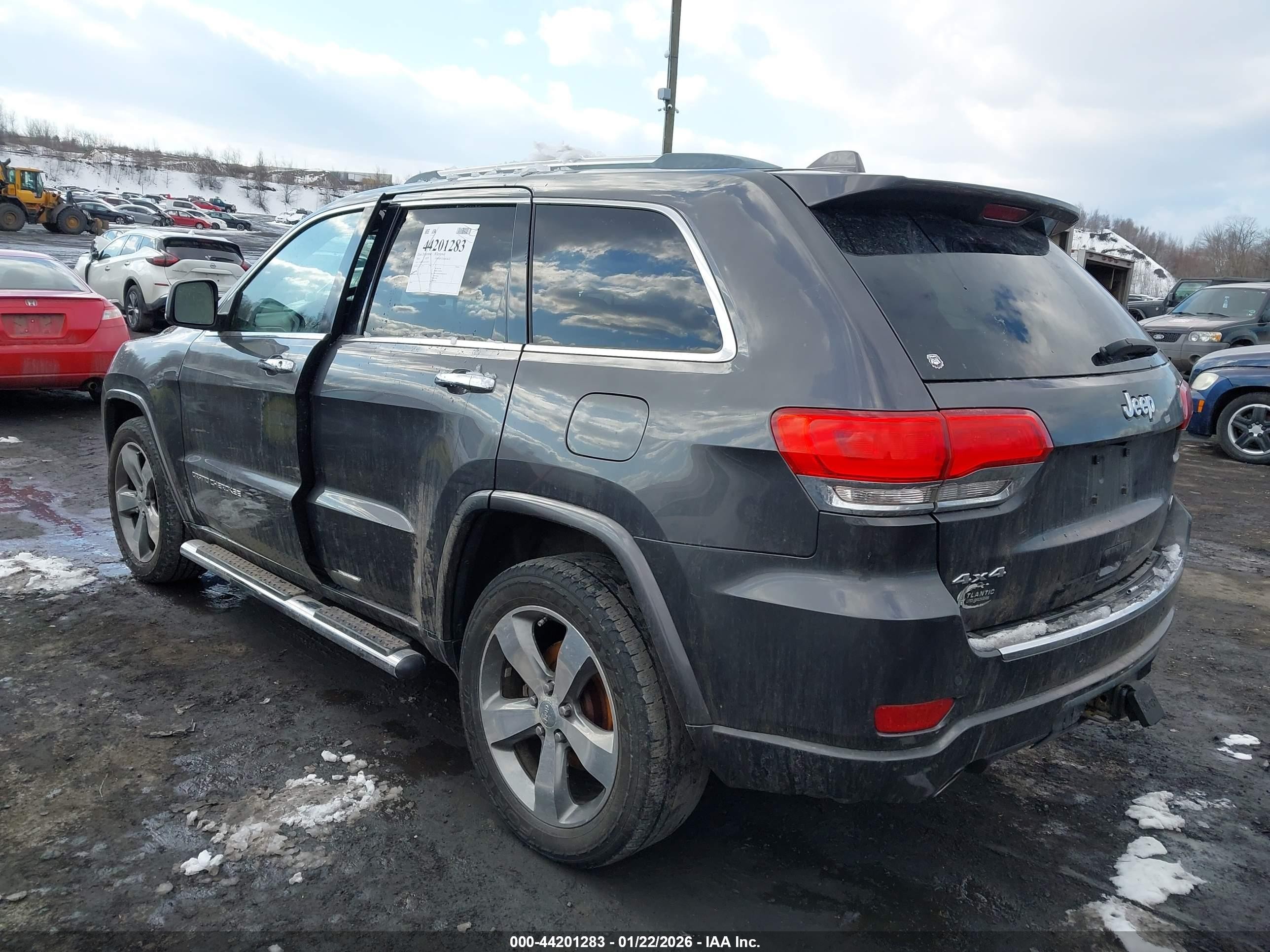 2014 Jeep Grand Cherokee Overland Gray vin: 1C4RJFCG5EC134511