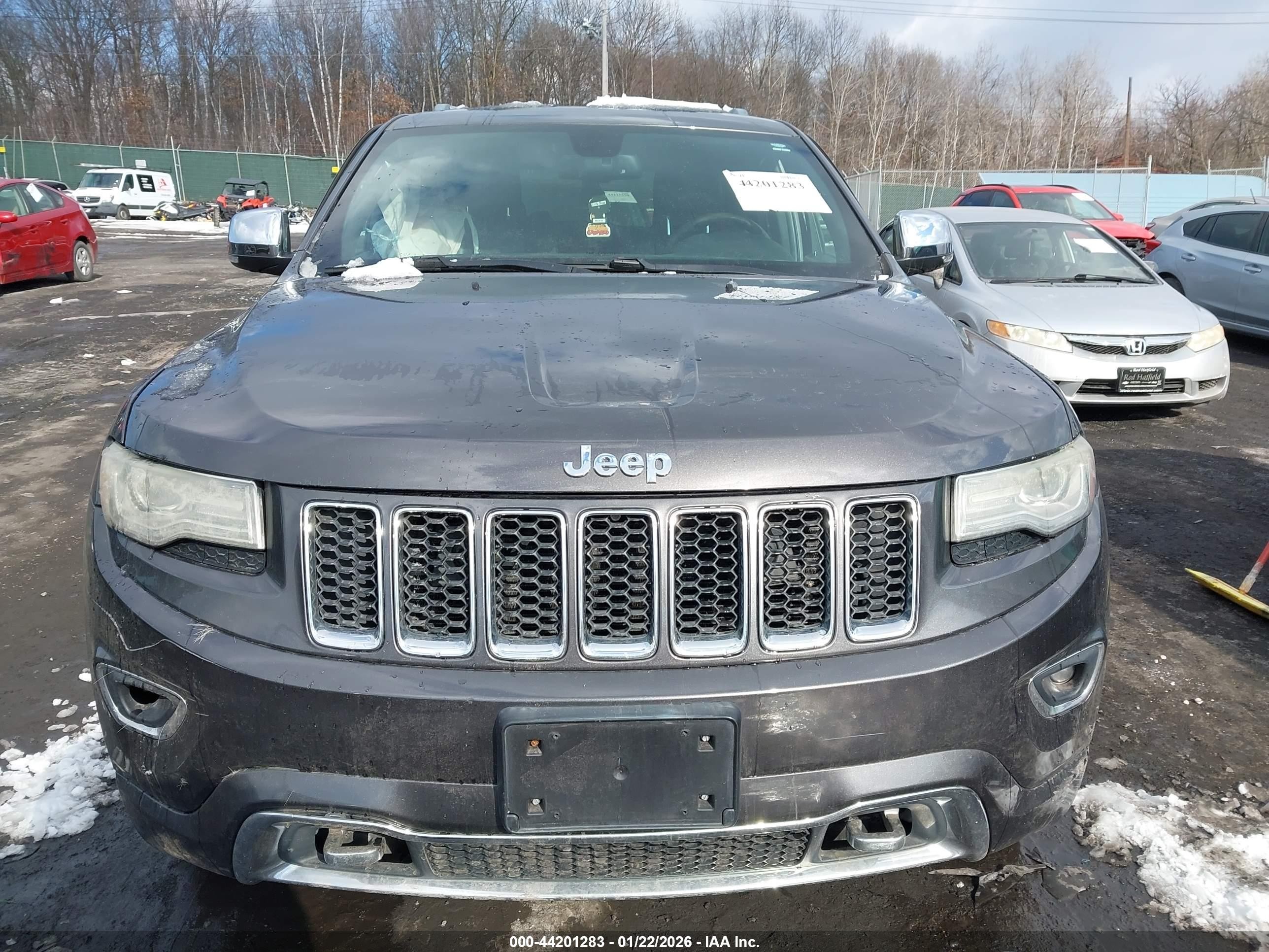 2014 Jeep Grand Cherokee Overland Gray vin: 1C4RJFCG5EC134511
