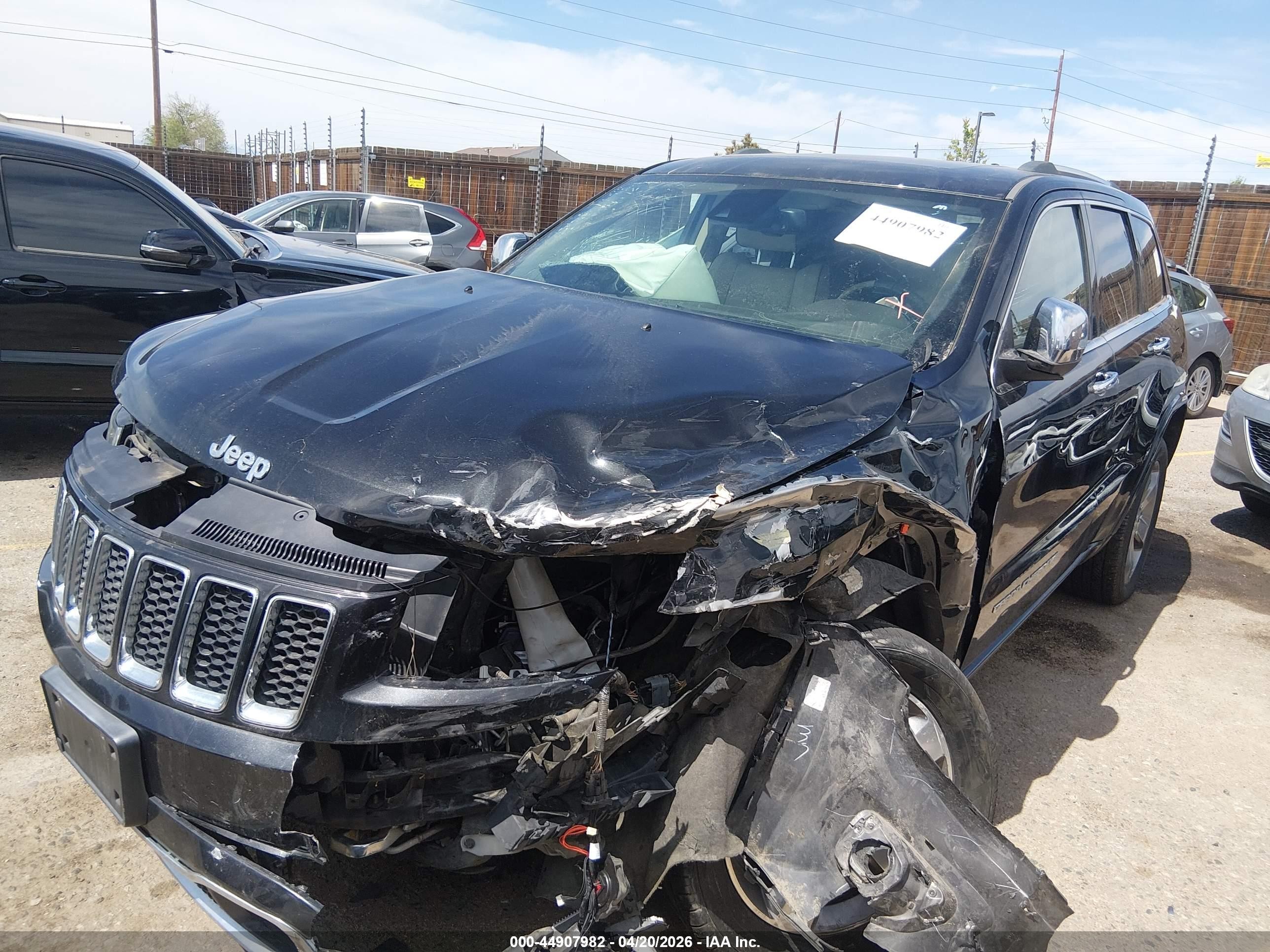 2014 Jeep Grand Cherokee Overland Black vin: 1C4RJFCG5EC254891
