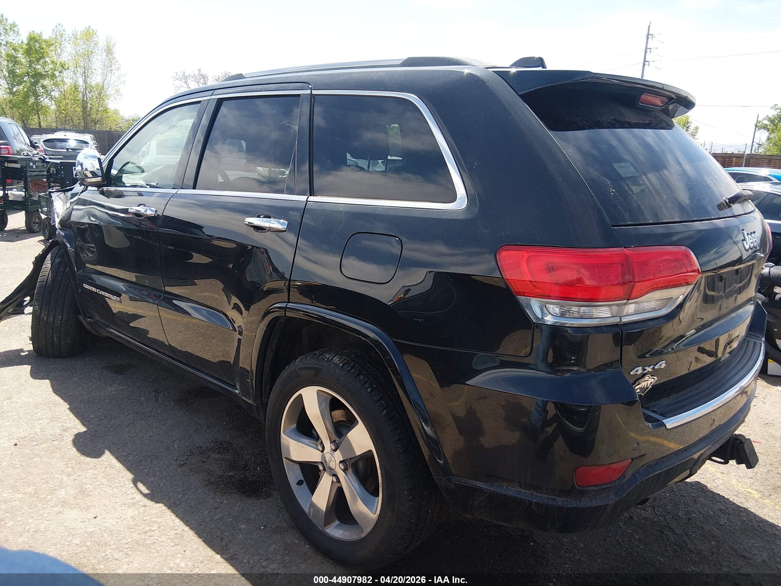 2014 Jeep Grand Cherokee Overland Black vin: 1C4RJFCG5EC254891