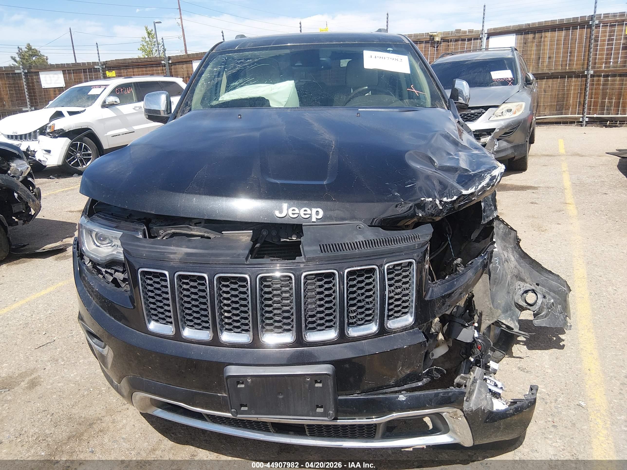 2014 Jeep Grand Cherokee Overland Black vin: 1C4RJFCG5EC254891