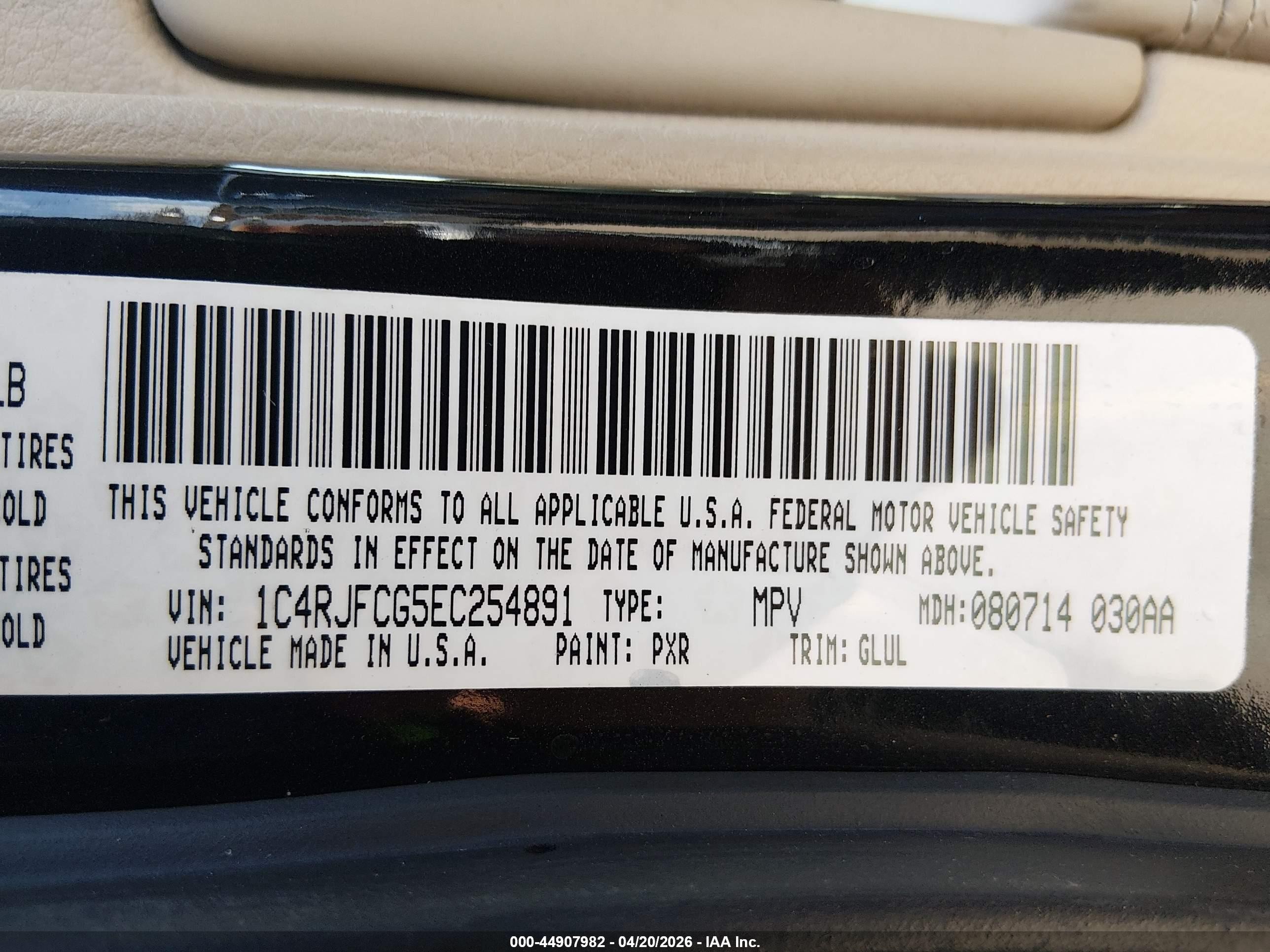 2014 Jeep Grand Cherokee Overland Black vin: 1C4RJFCG5EC254891