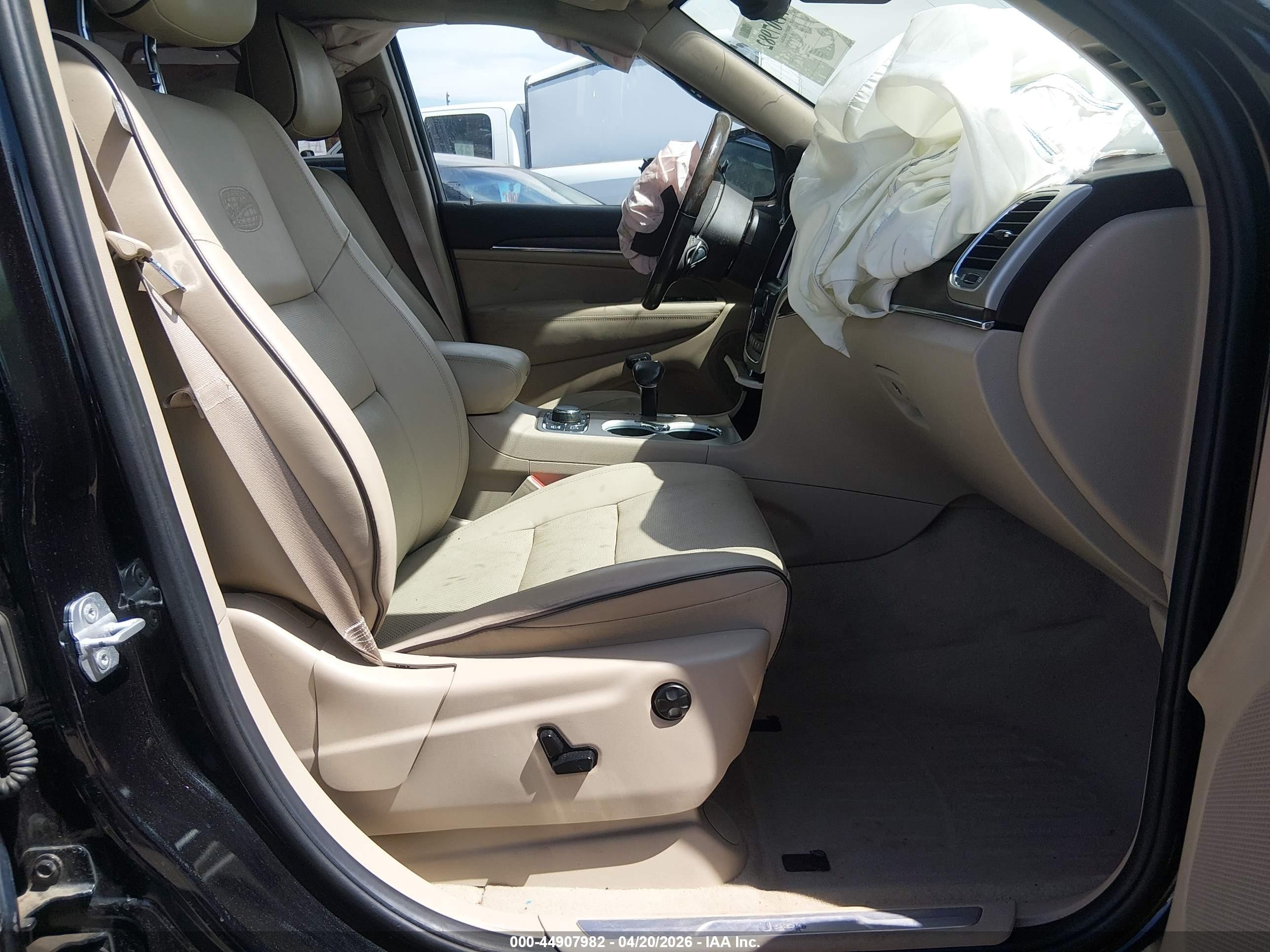 2014 Jeep Grand Cherokee Overland Black vin: 1C4RJFCG5EC254891