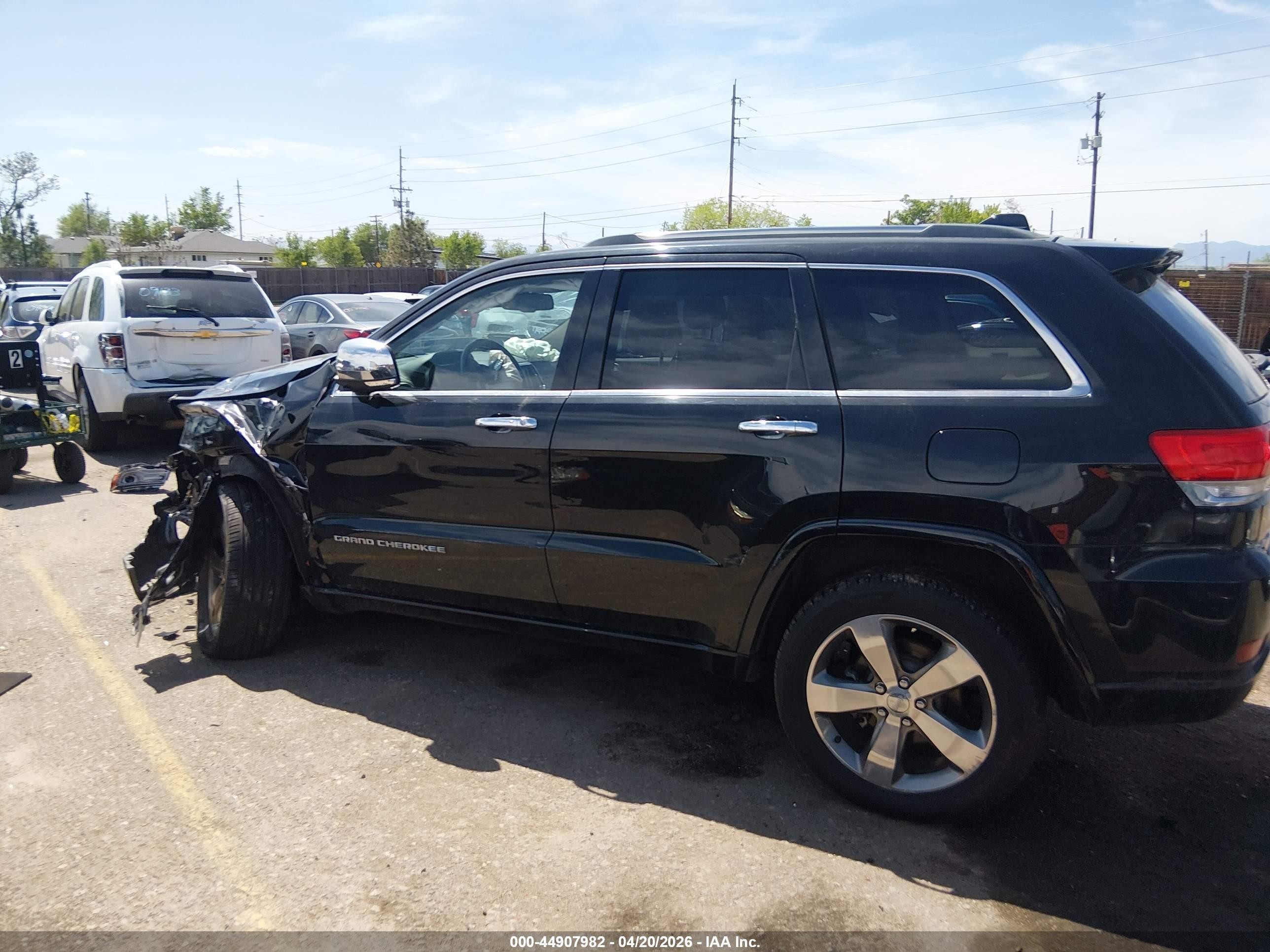 2014 Jeep Grand Cherokee Overland Black vin: 1C4RJFCG5EC254891