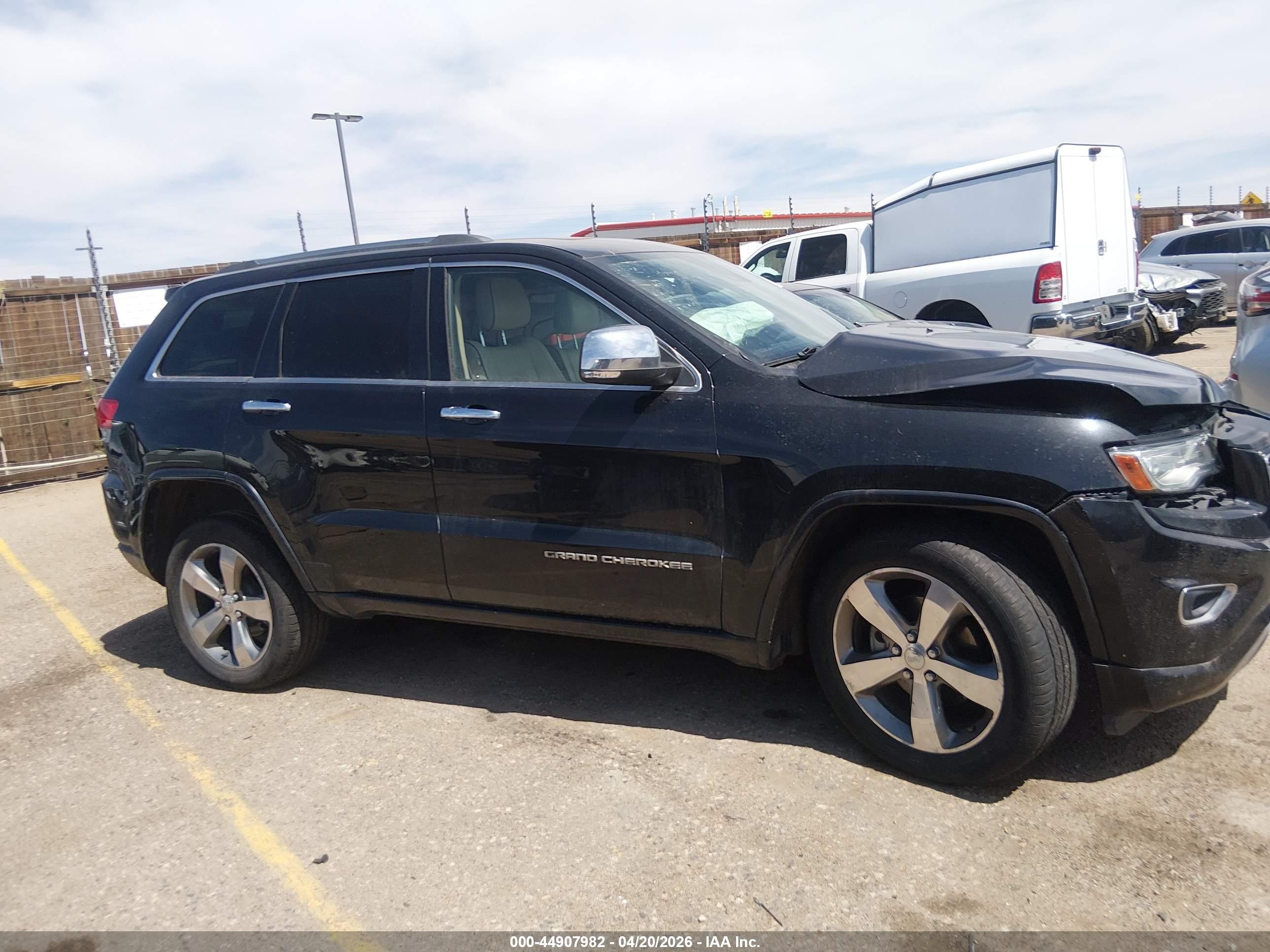 2014 Jeep Grand Cherokee Overland Black vin: 1C4RJFCG5EC254891
