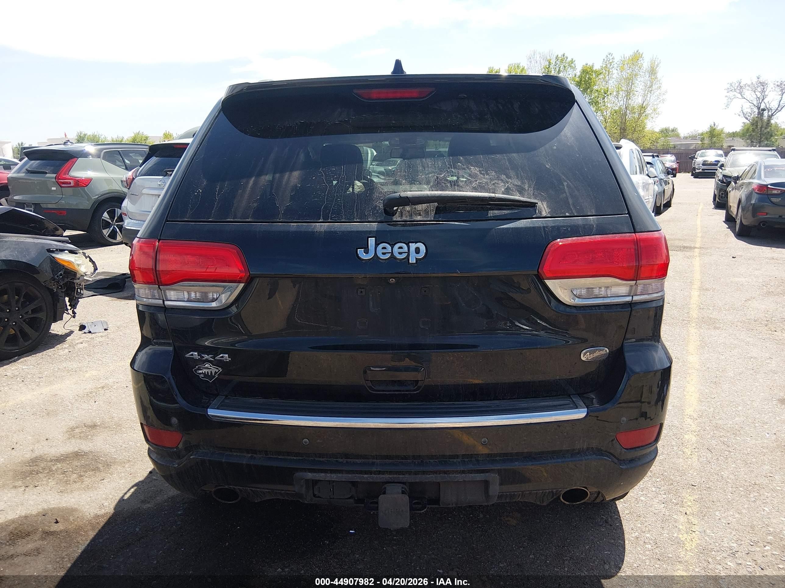 2014 Jeep Grand Cherokee Overland Black vin: 1C4RJFCG5EC254891