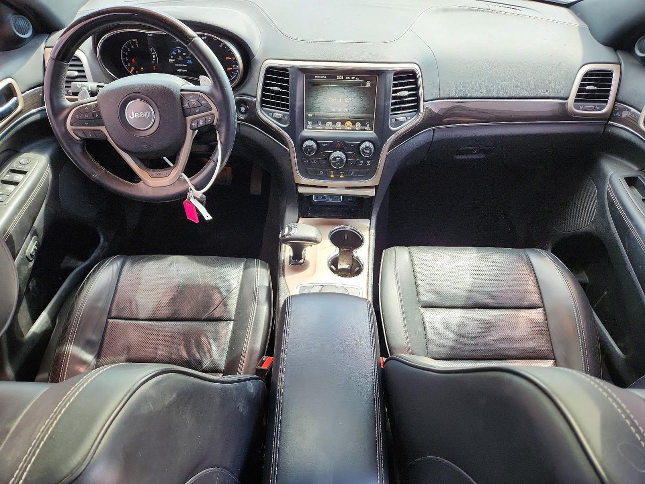 2014 Jeep Grand Cherokee Overland Silver vin: 1C4RJFCG5EC260268