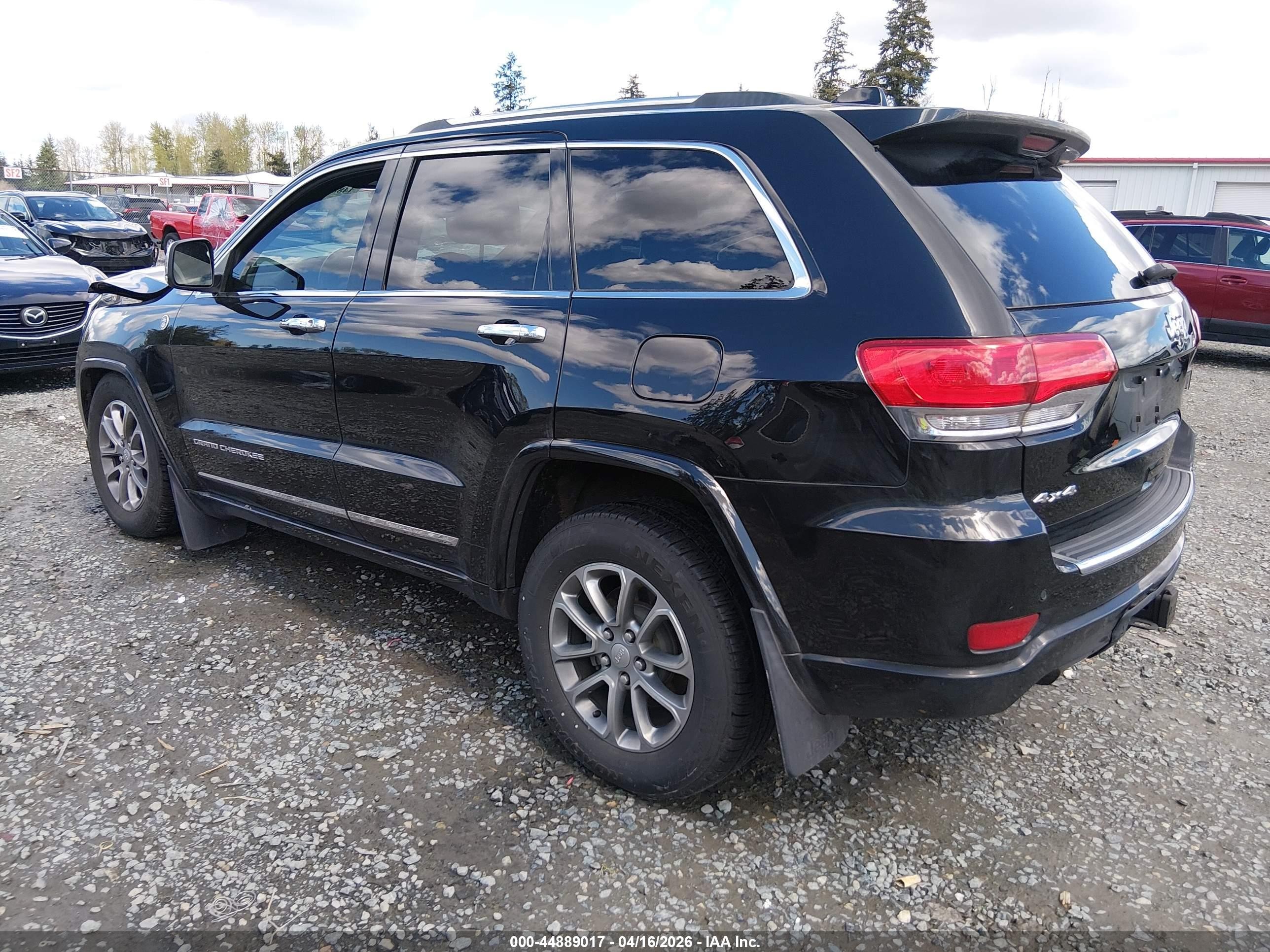 2014 Jeep Grand Cherokee Overland Black vin: 1C4RJFCG5EC270590
