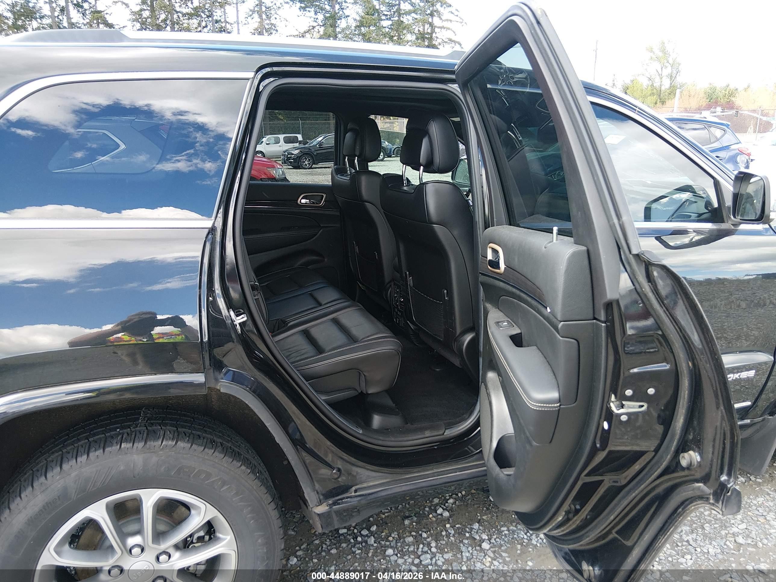 2014 Jeep Grand Cherokee Overland Black vin: 1C4RJFCG5EC270590