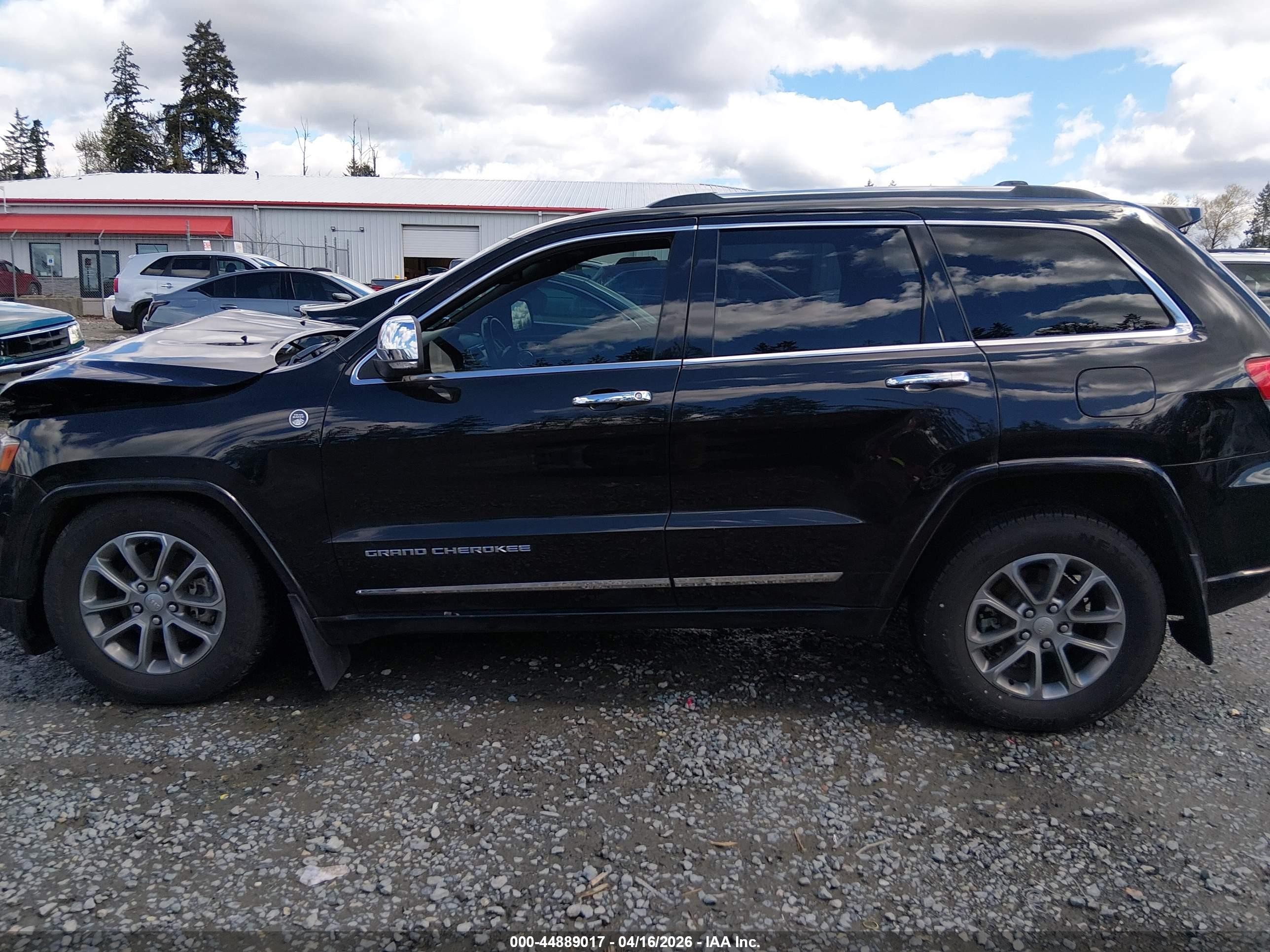 2014 Jeep Grand Cherokee Overland Black vin: 1C4RJFCG5EC270590