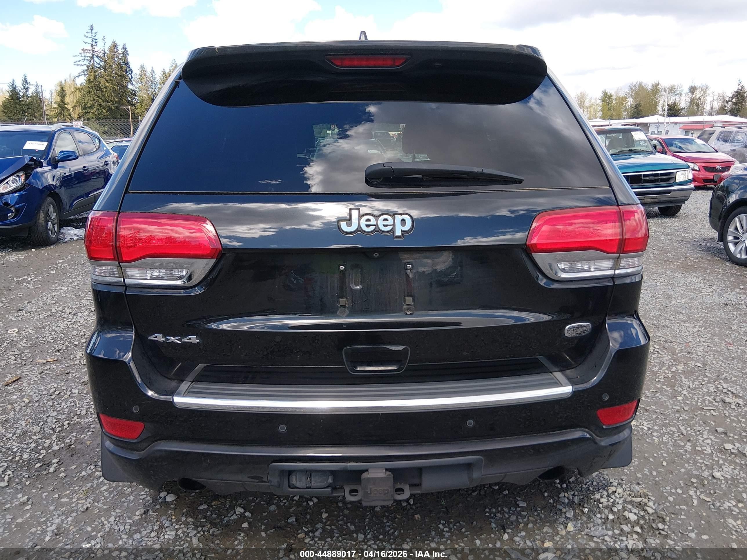 2014 Jeep Grand Cherokee Overland Black vin: 1C4RJFCG5EC270590