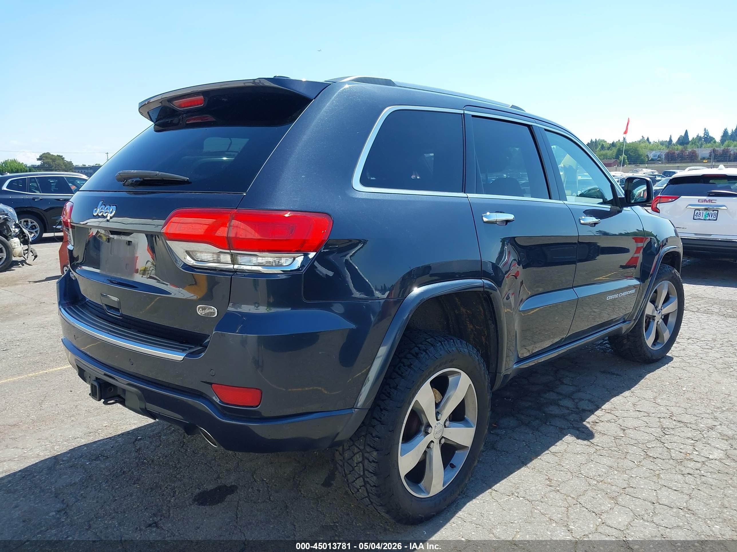 2014 Jeep Grand Cherokee Overland Gray vin: 1C4RJFCG5EC299314