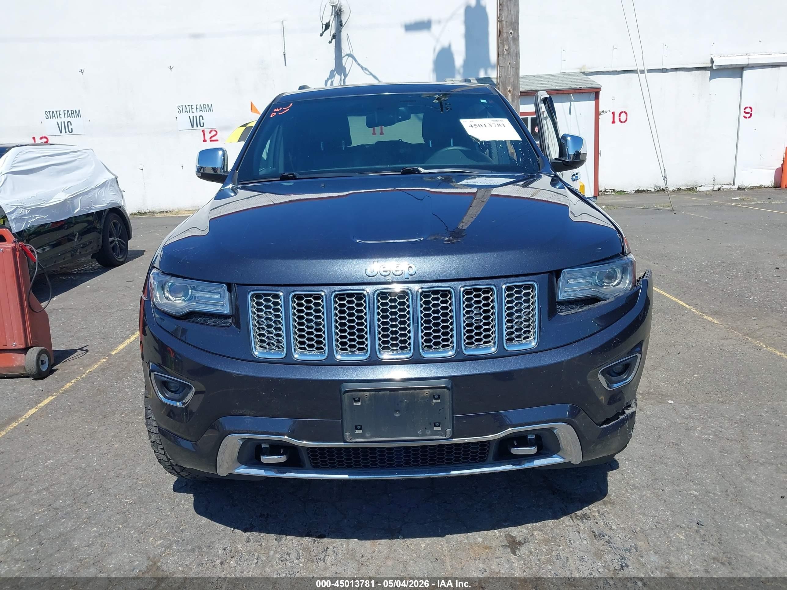 2014 Jeep Grand Cherokee Overland Gray vin: 1C4RJFCG5EC299314