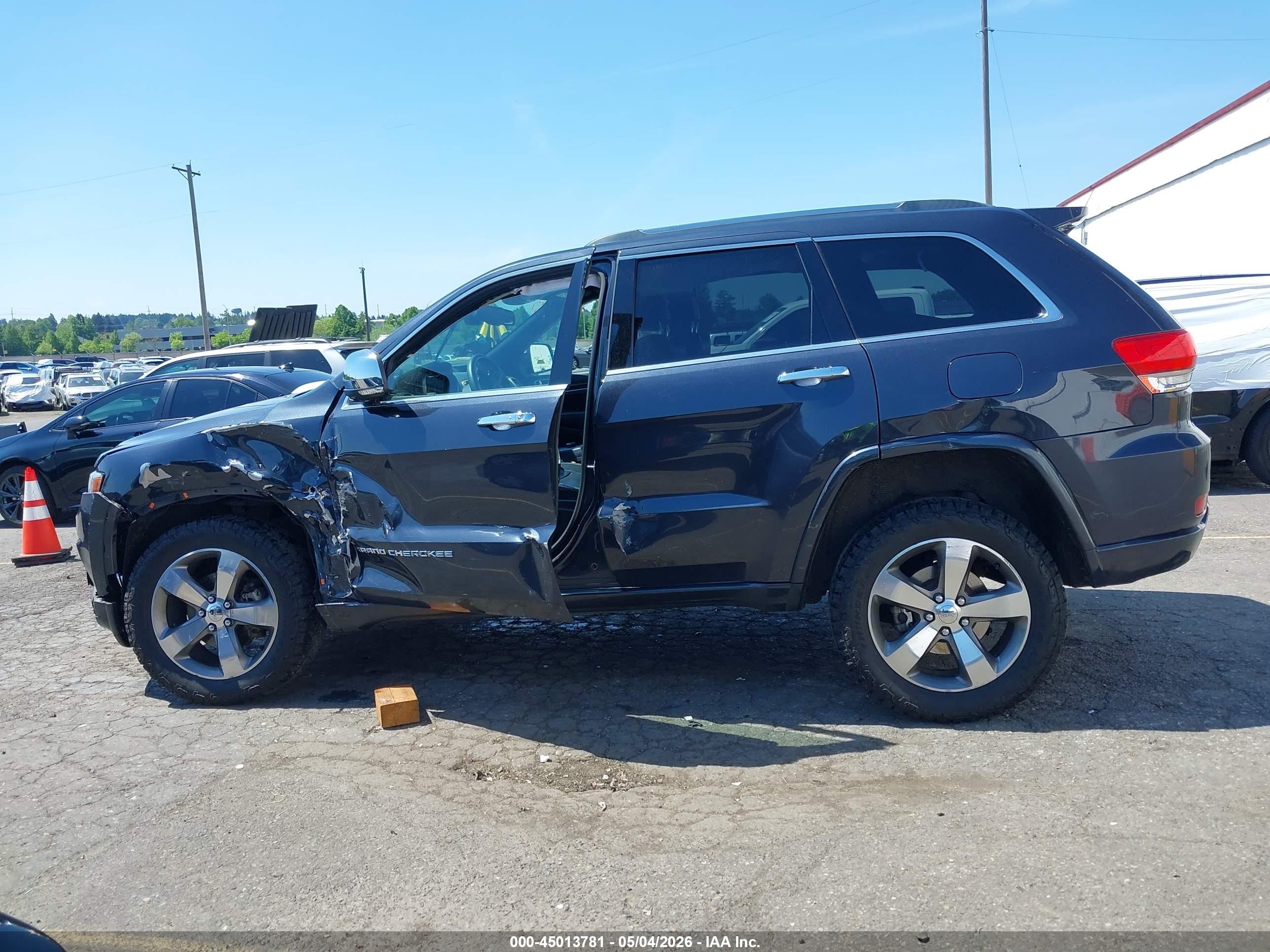 2014 Jeep Grand Cherokee Overland Gray vin: 1C4RJFCG5EC299314