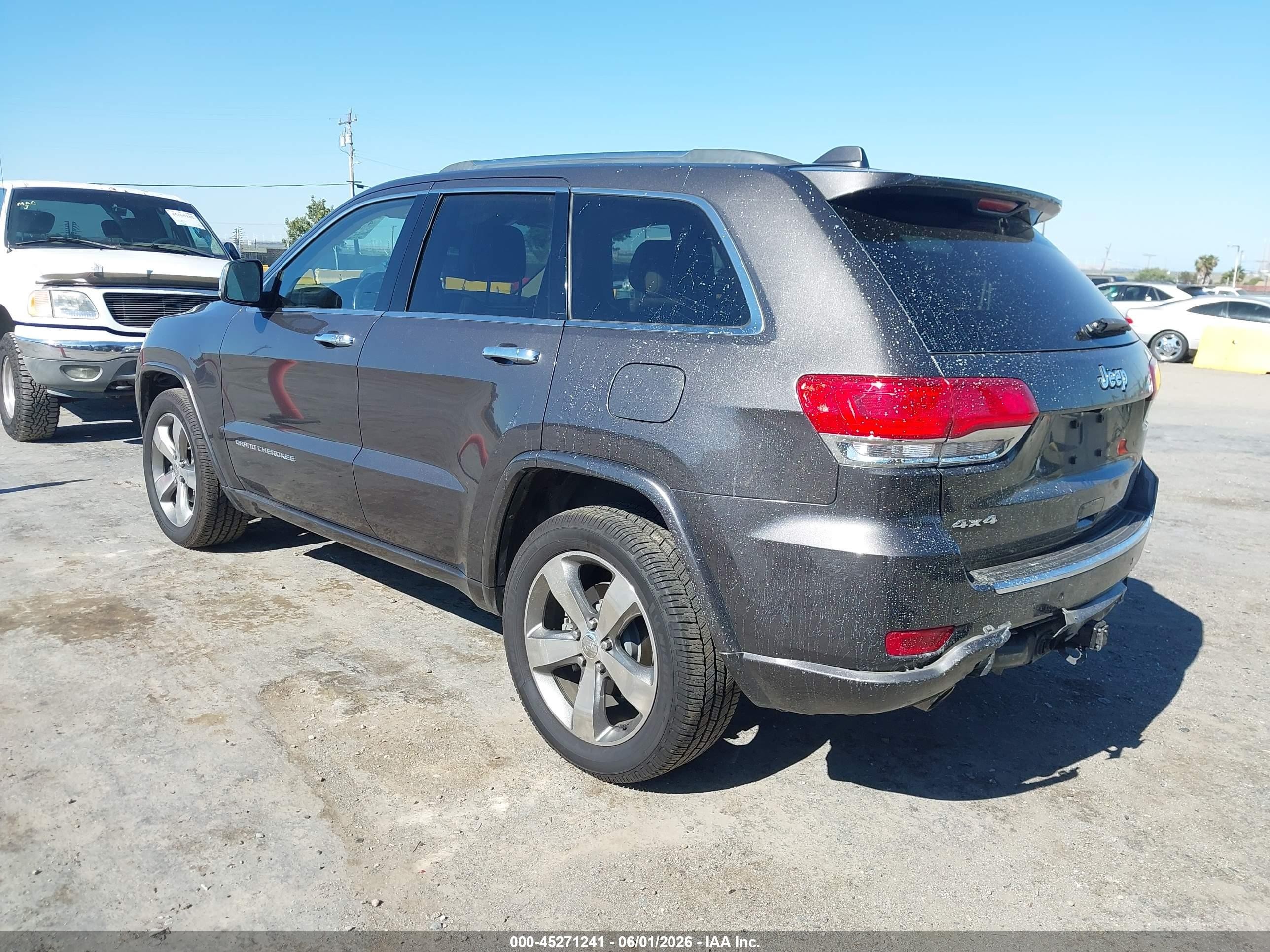 2014 Jeep Grand Cherokee Overland Gray vin: 1C4RJFCG5EC490327
