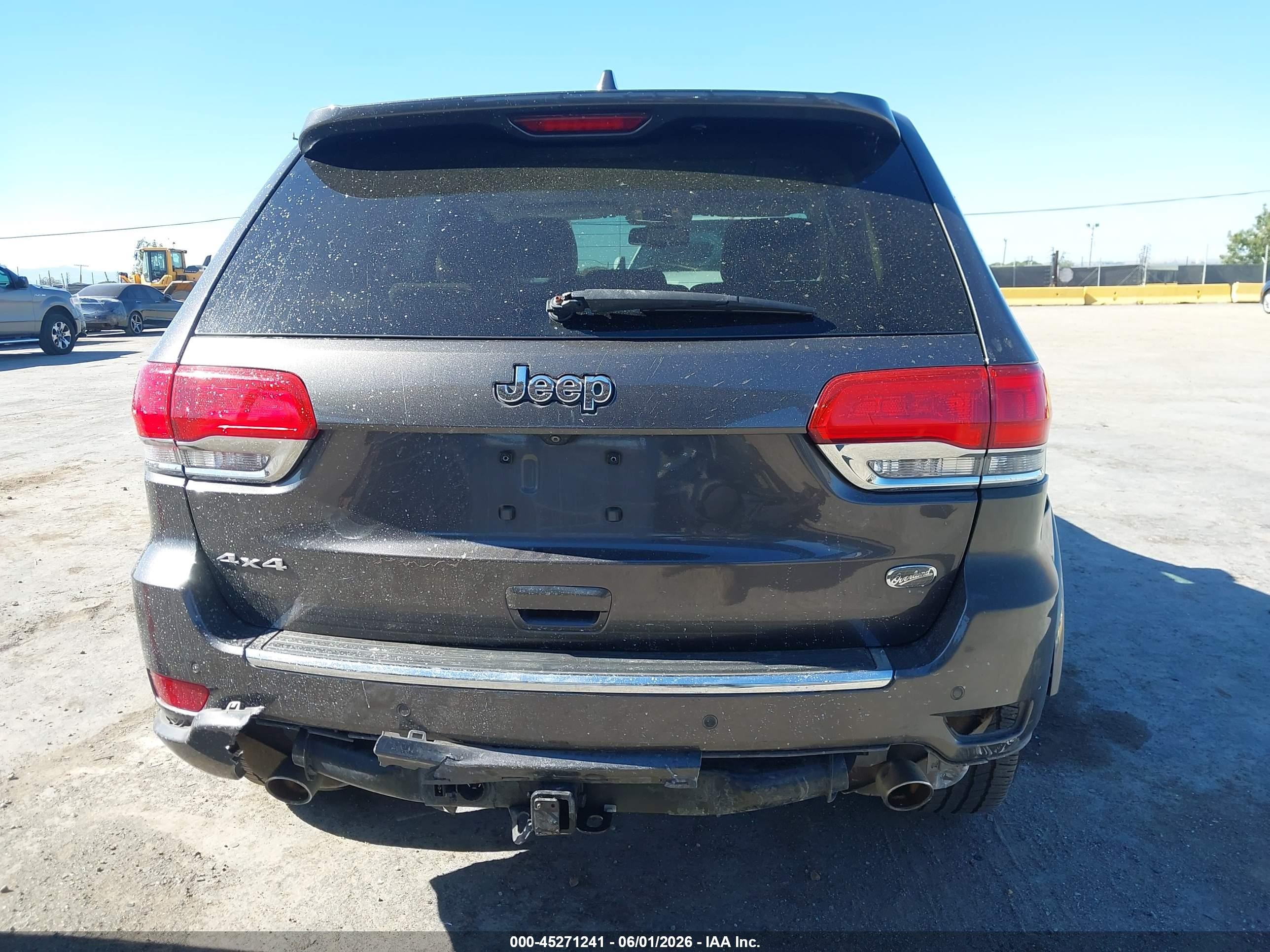2014 Jeep Grand Cherokee Overland Gray vin: 1C4RJFCG5EC490327