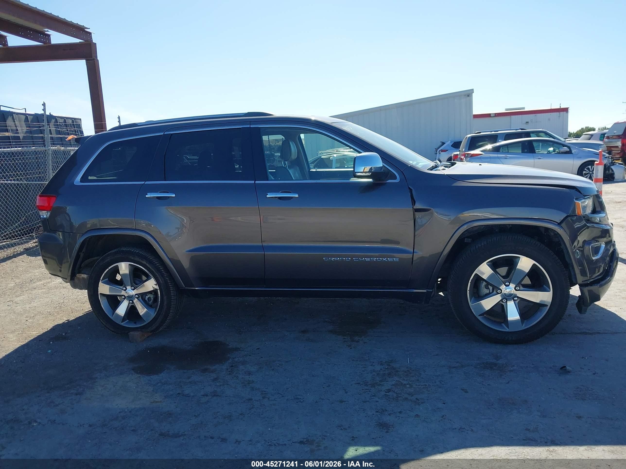 2014 Jeep Grand Cherokee Overland Gray vin: 1C4RJFCG5EC490327