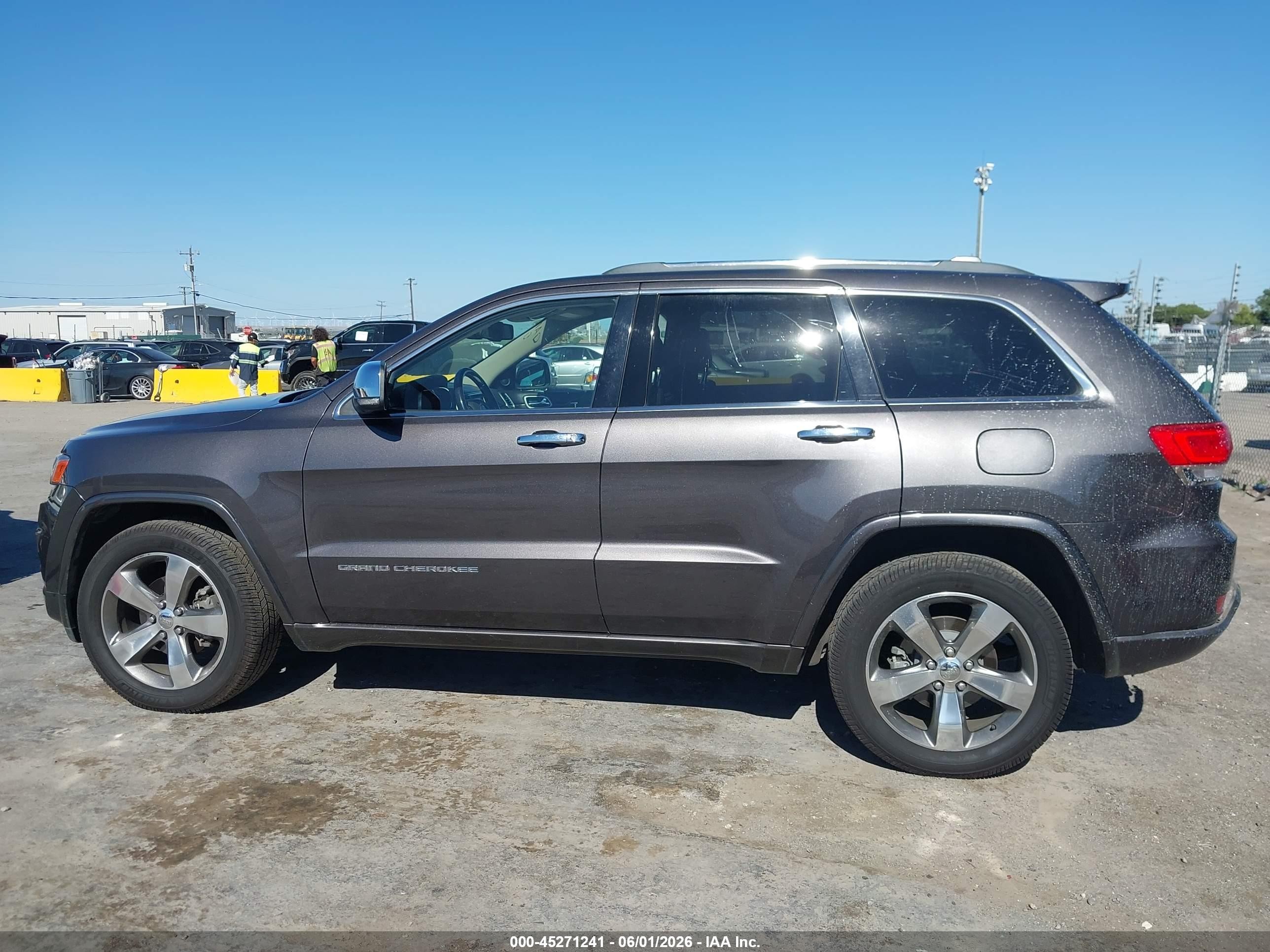 2014 Jeep Grand Cherokee Overland Gray vin: 1C4RJFCG5EC490327