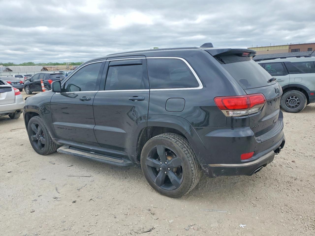 2015 Jeep Grand Cherokee Overland Black vin: 1C4RJFCG5FC158227