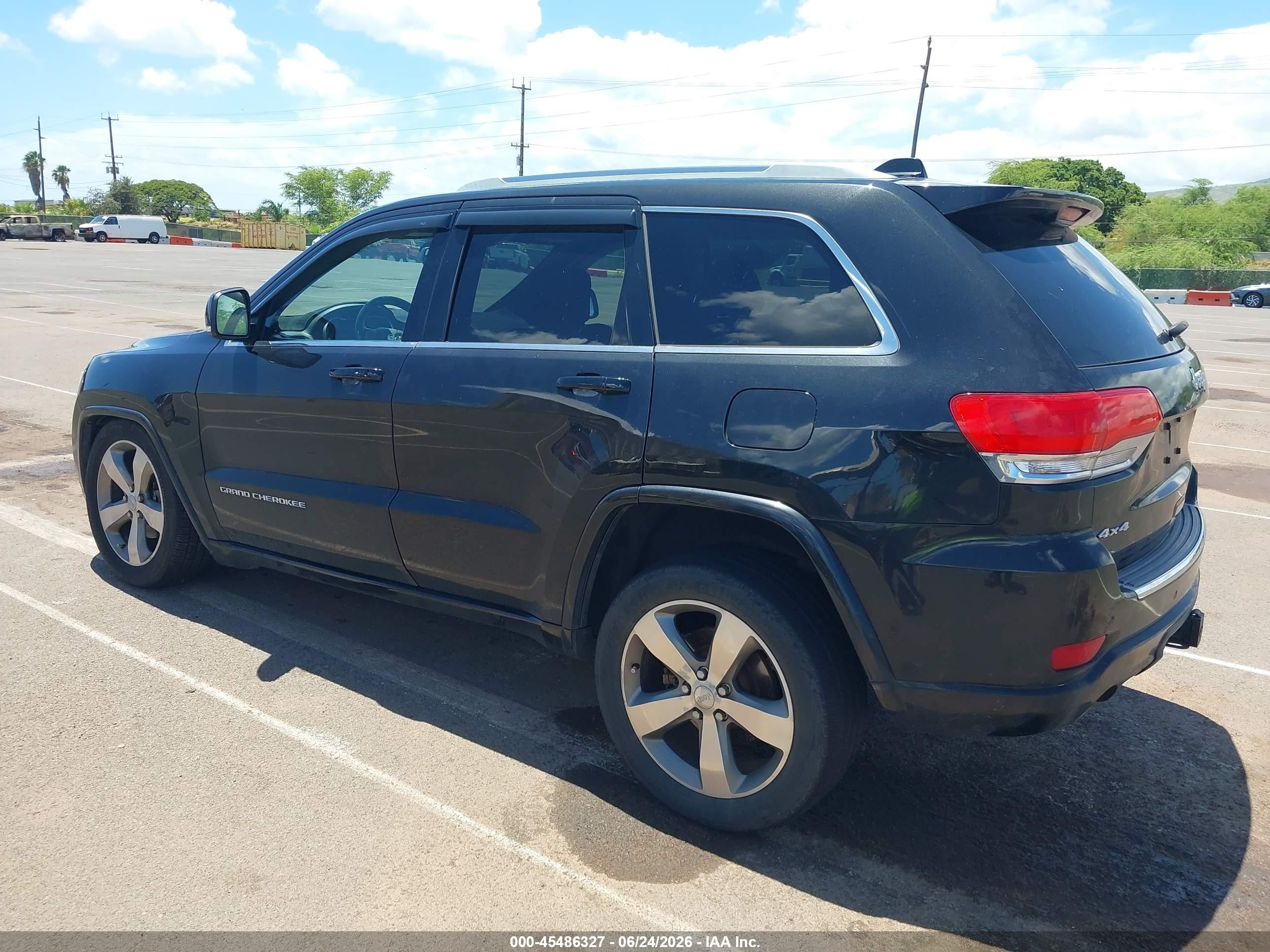 2015 Jeep Grand Cherokee Overland Черный vin: 1C4RJFCG5FC866963