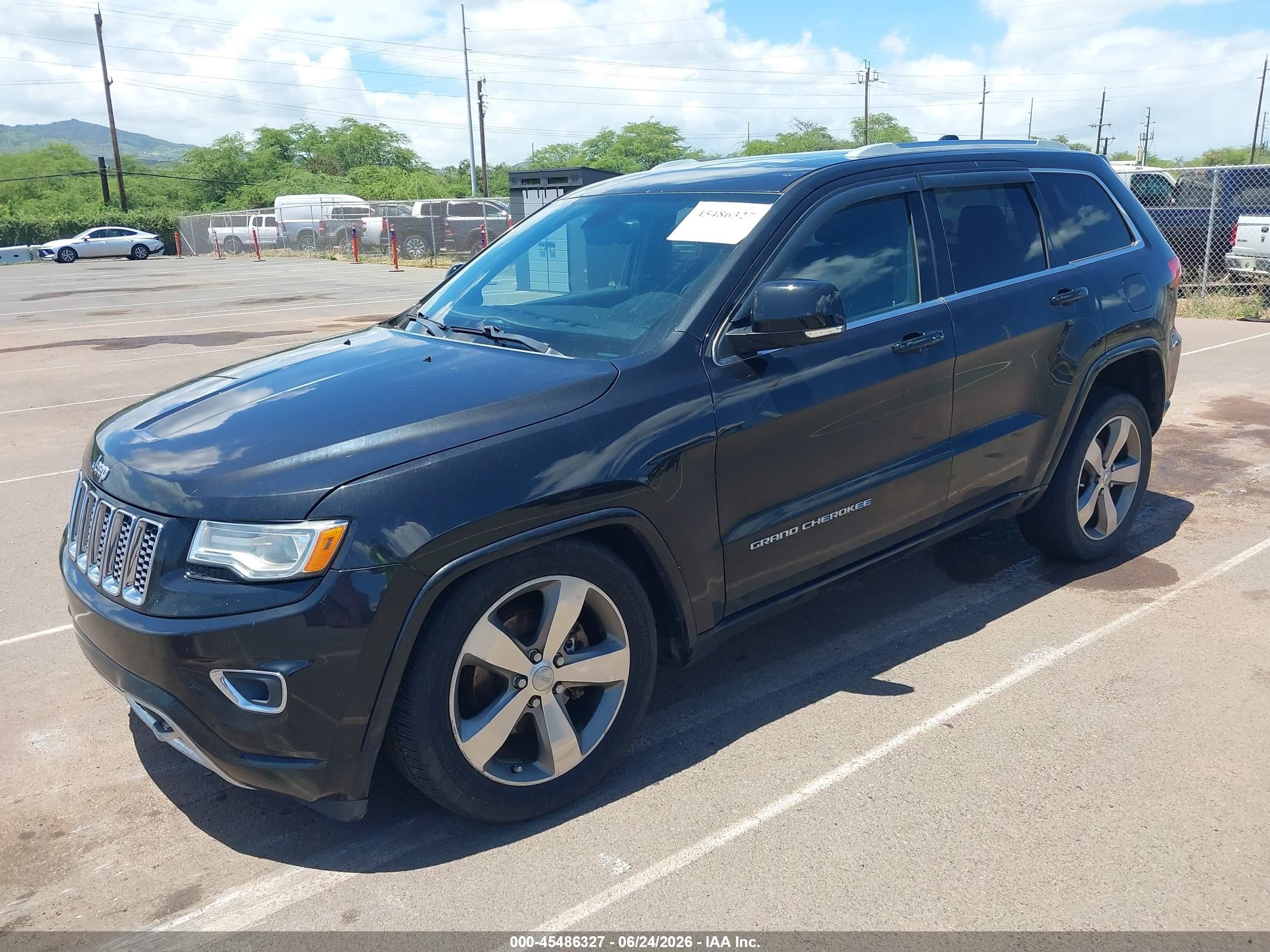 2015 Jeep Grand Cherokee Overland Черный vin: 1C4RJFCG5FC866963