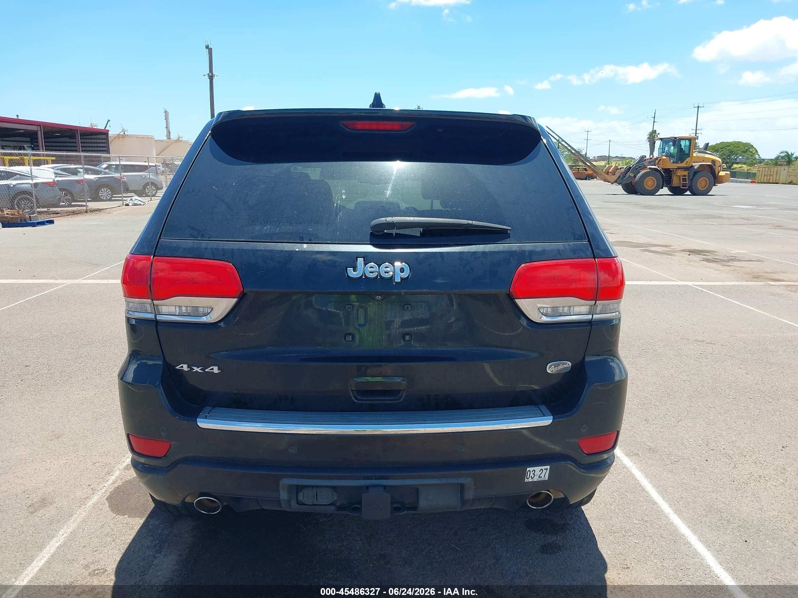 2015 Jeep Grand Cherokee Overland Черный vin: 1C4RJFCG5FC866963