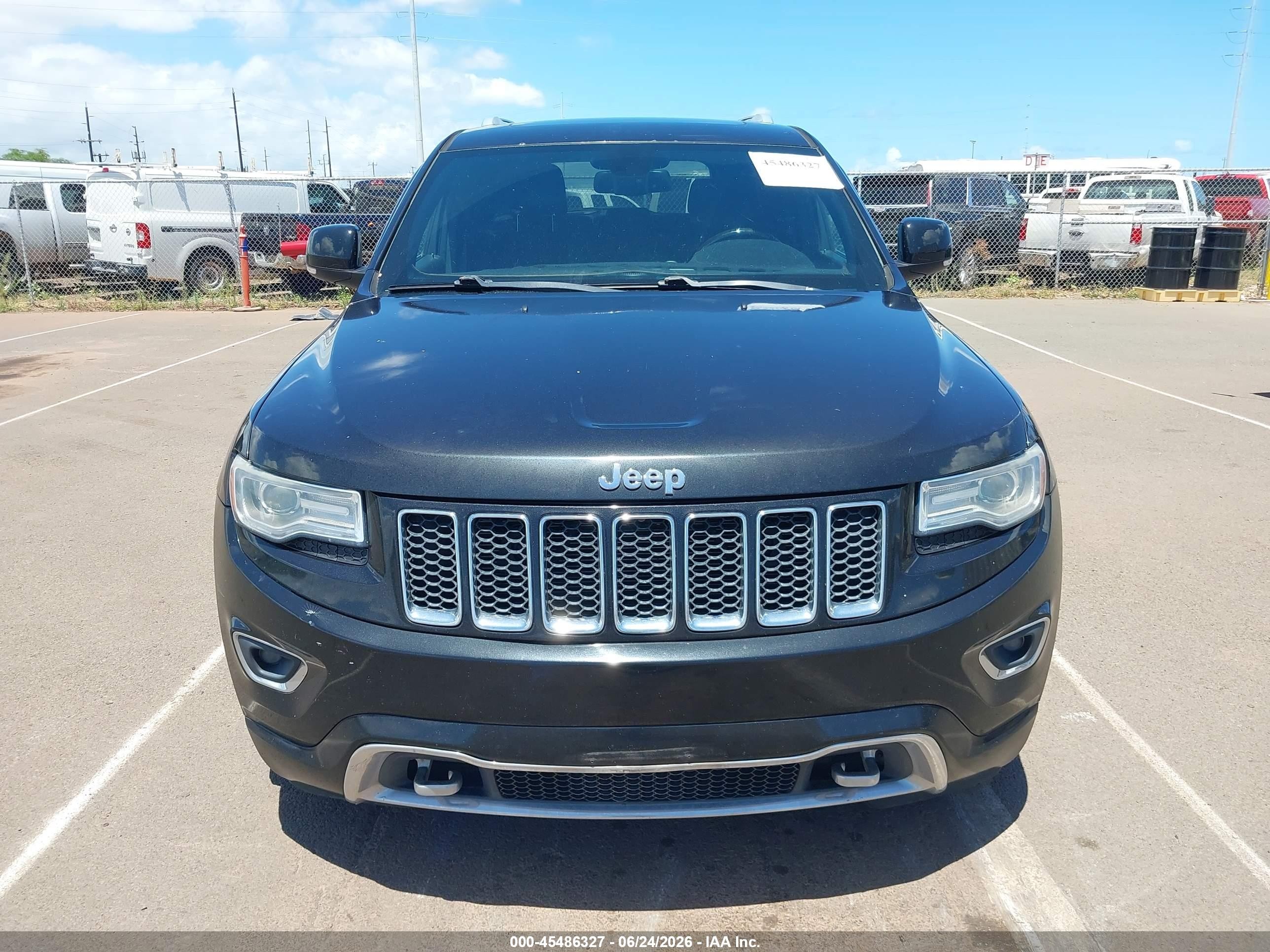 2015 Jeep Grand Cherokee Overland Черный vin: 1C4RJFCG5FC866963