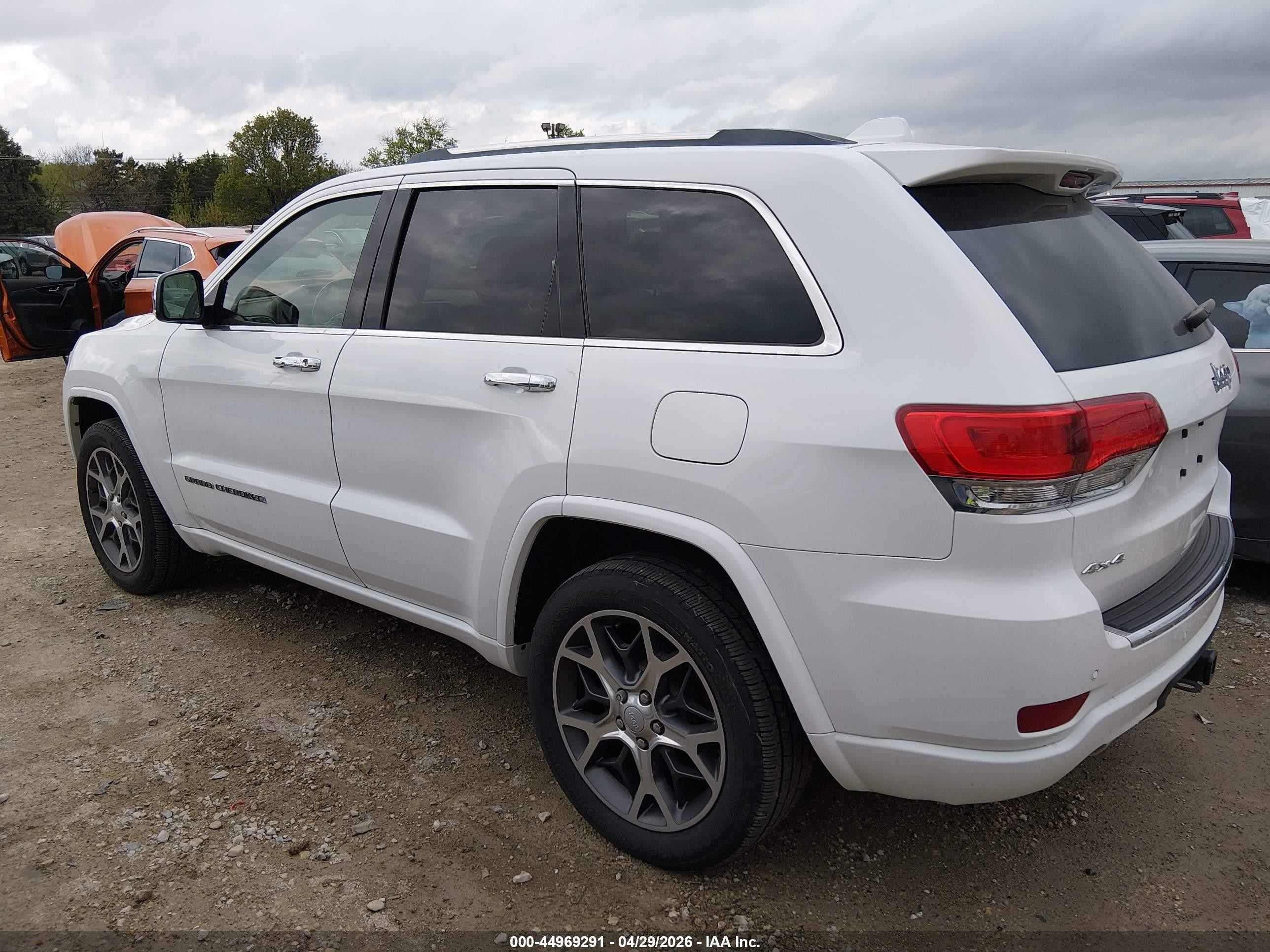 2020 Jeep Grand Cherokee Overland 4x4 White vin: 1C4RJFCG5LC174231