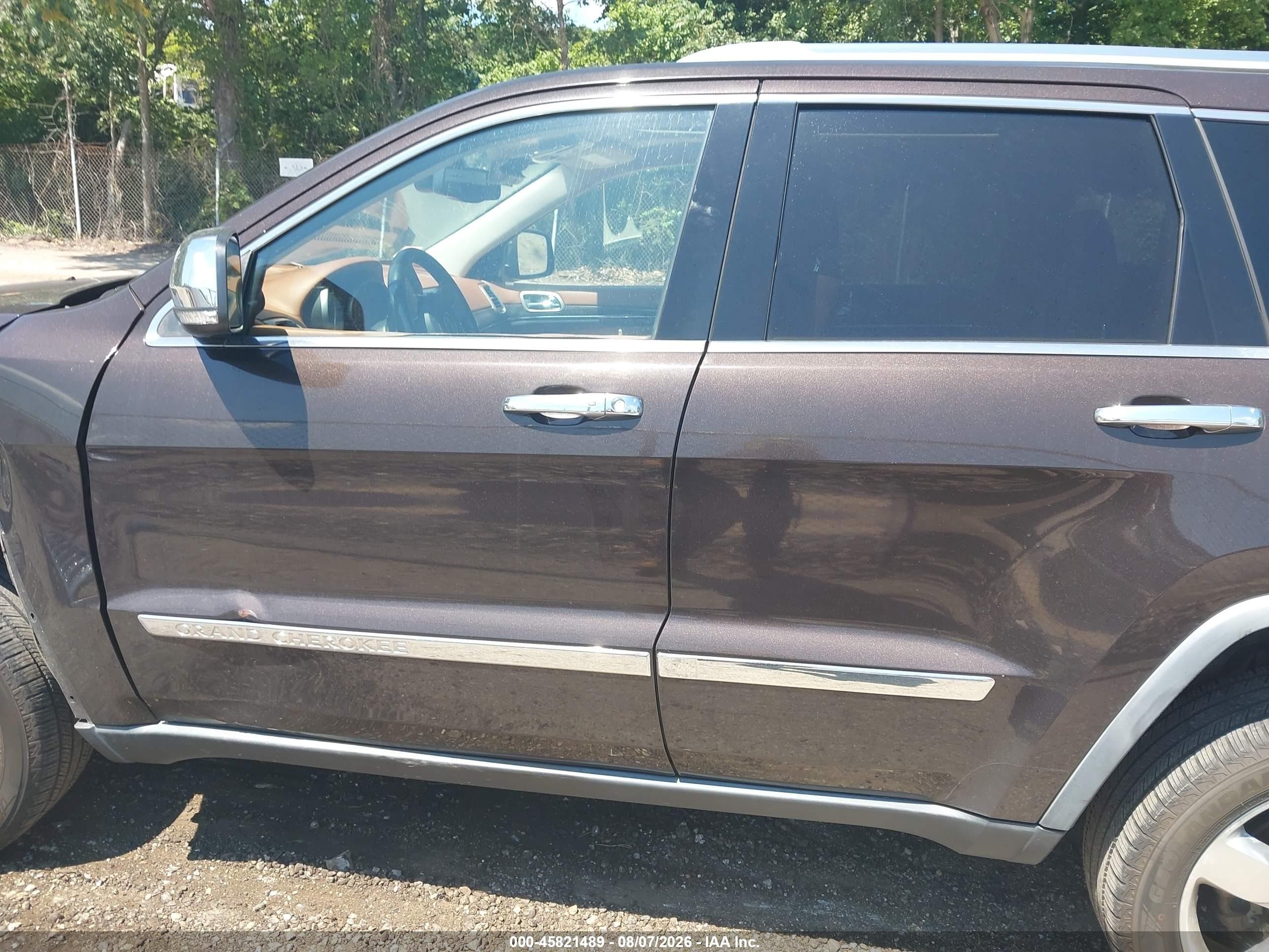 2012 Jeep Grand Cherokee Overland Brown vin: 1C4RJFCG6CC214705