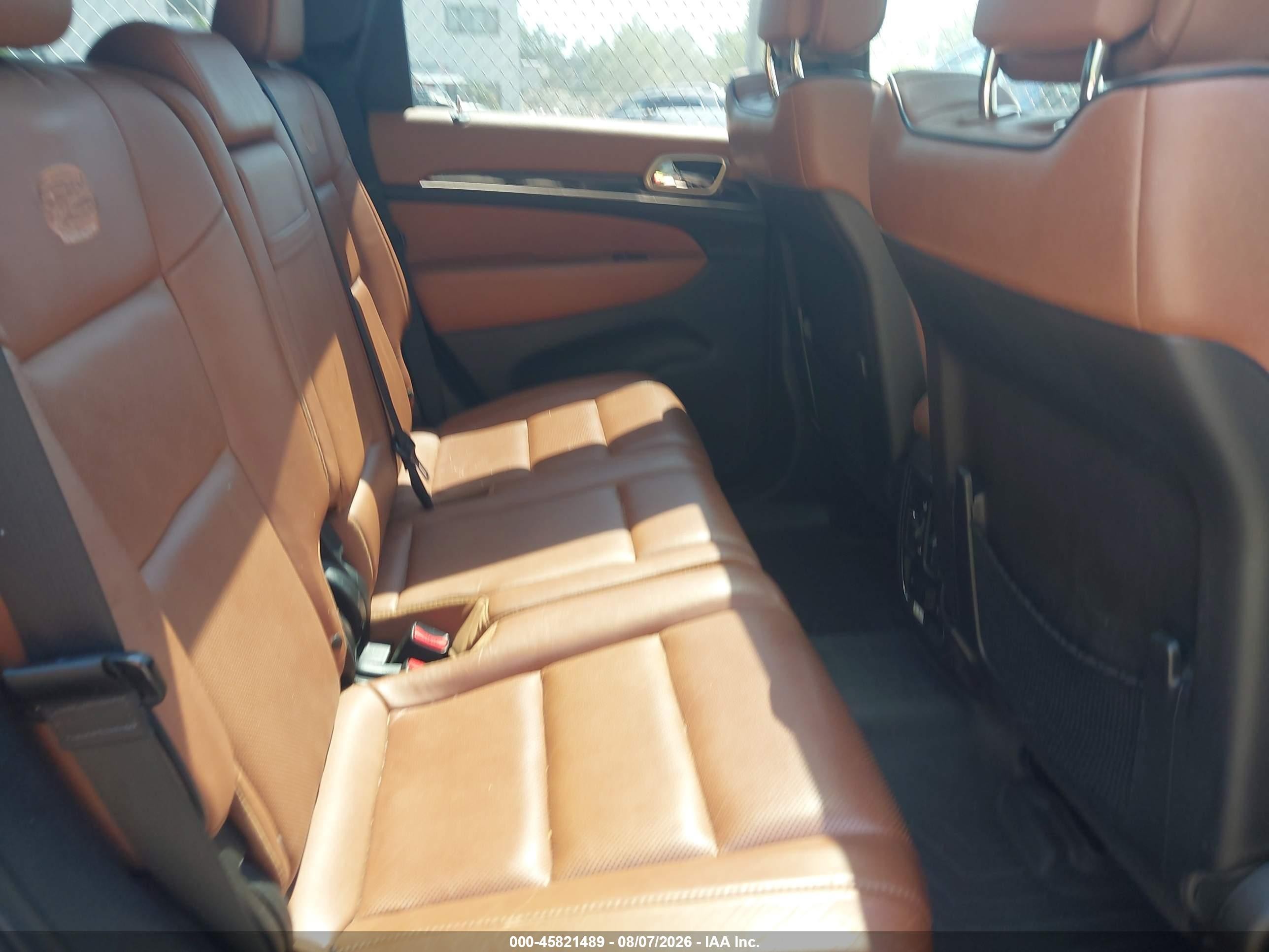 2012 Jeep Grand Cherokee Overland Brown vin: 1C4RJFCG6CC214705