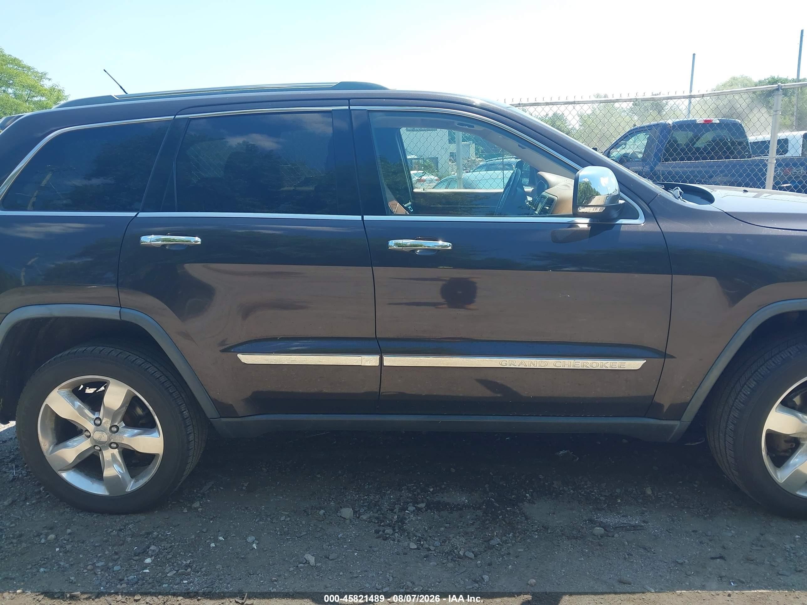 2012 Jeep Grand Cherokee Overland Brown vin: 1C4RJFCG6CC214705