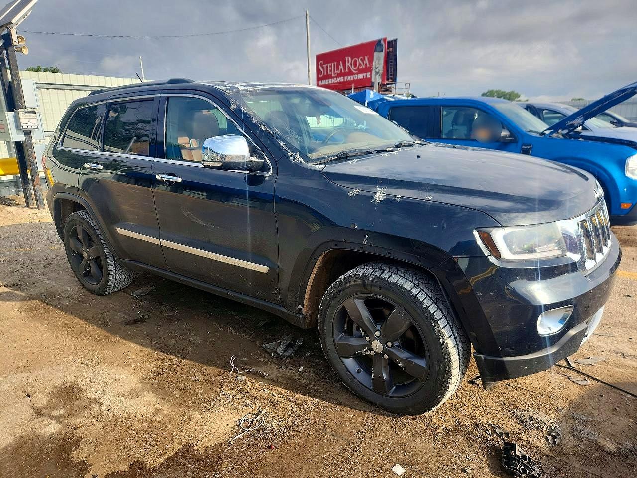 2012 Jeep Grand Cherokee Overland Black vin: 1C4RJFCG6CC324332