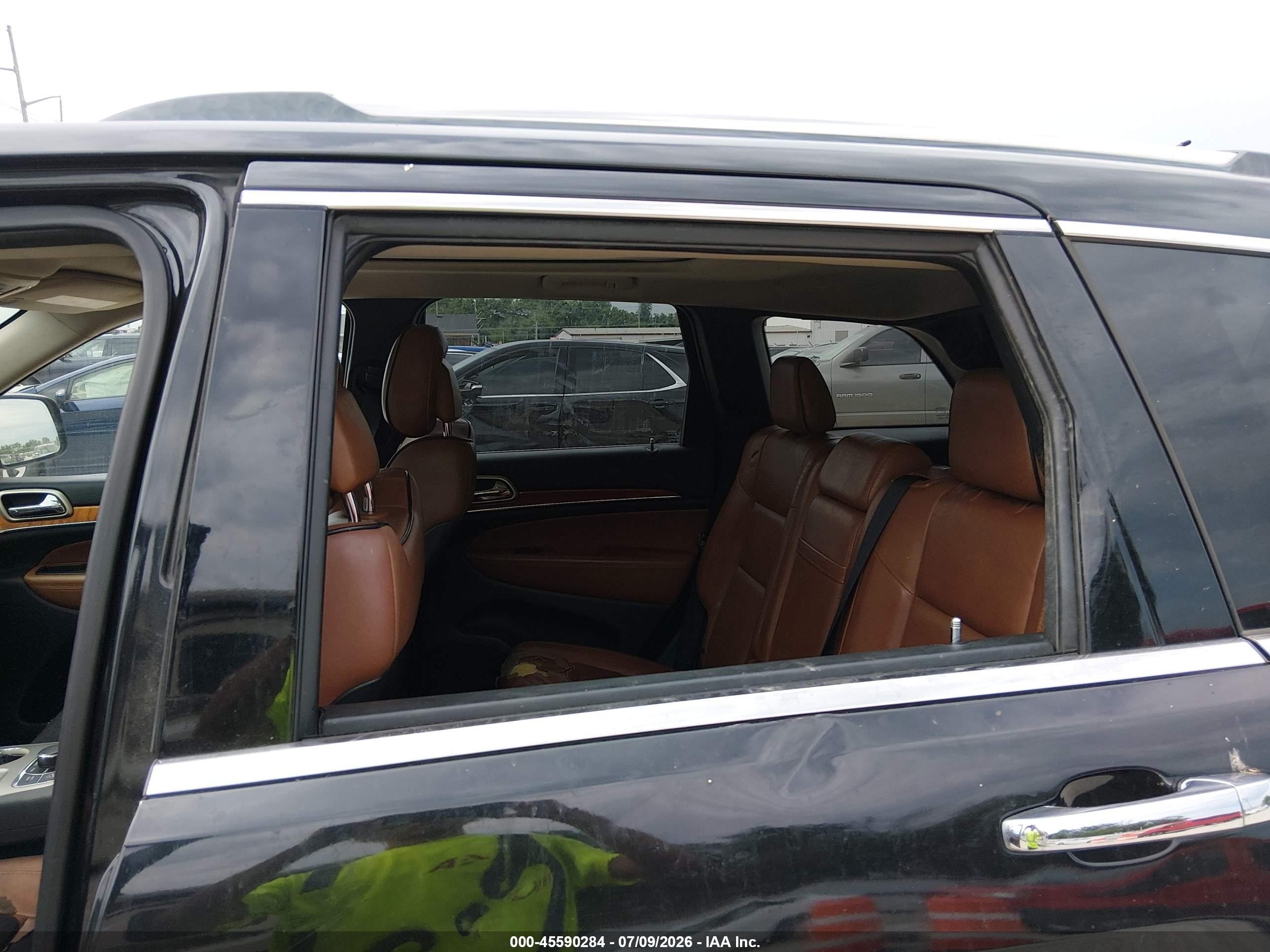 2013 Jeep Grand Cherokee Overland Black vin: 1C4RJFCG6DC646003