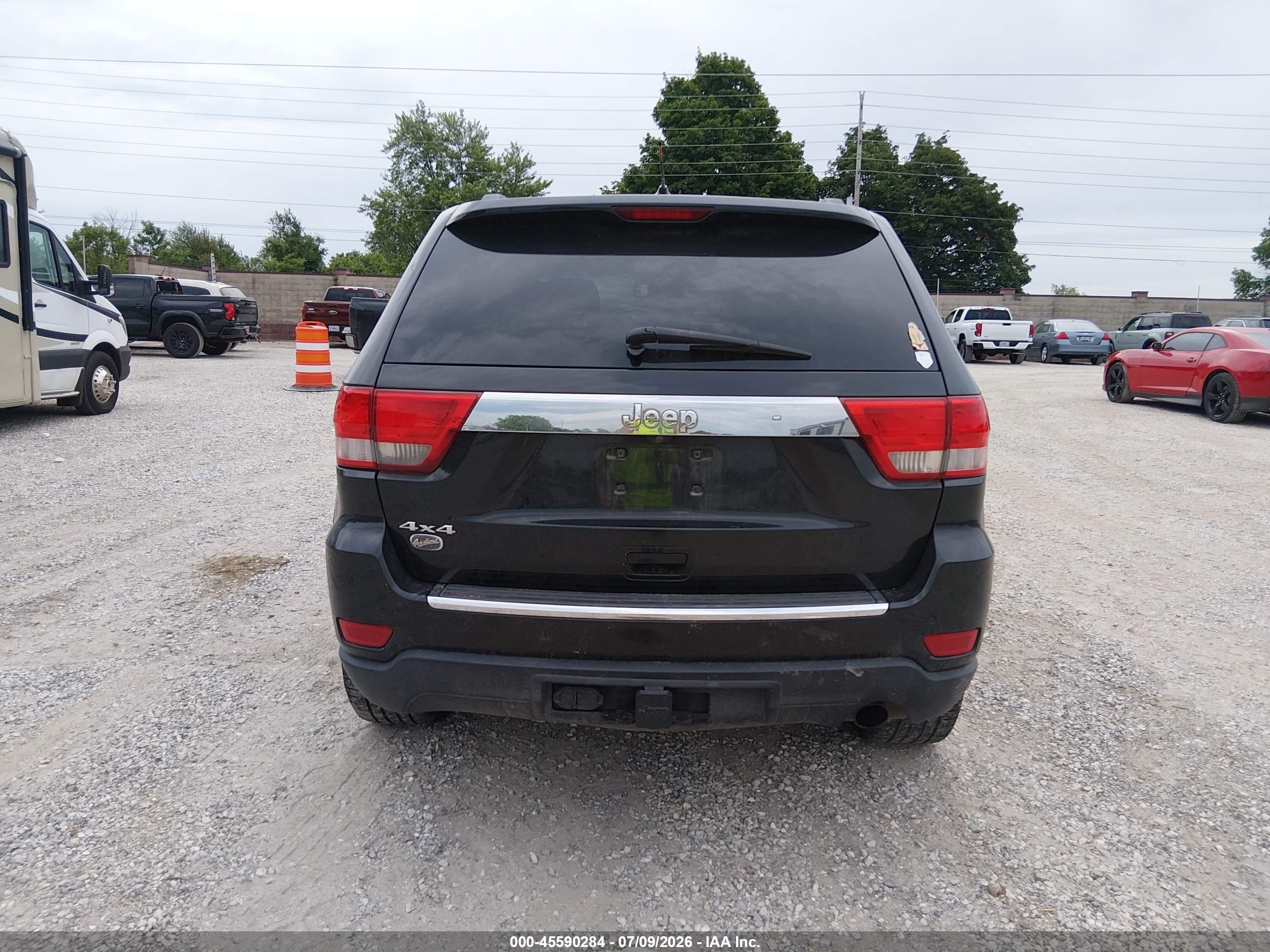 2013 Jeep Grand Cherokee Overland Black vin: 1C4RJFCG6DC646003