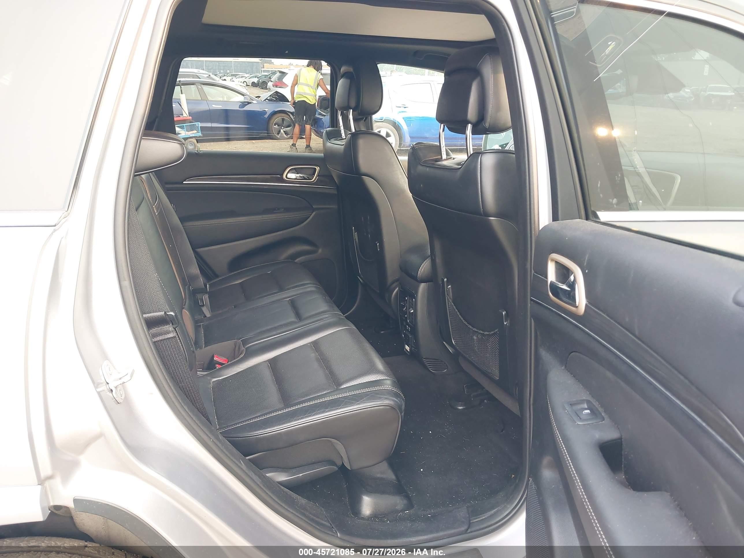 2014 Jeep Grand Cherokee Overland Серый vin: 1C4RJFCG6EC153262