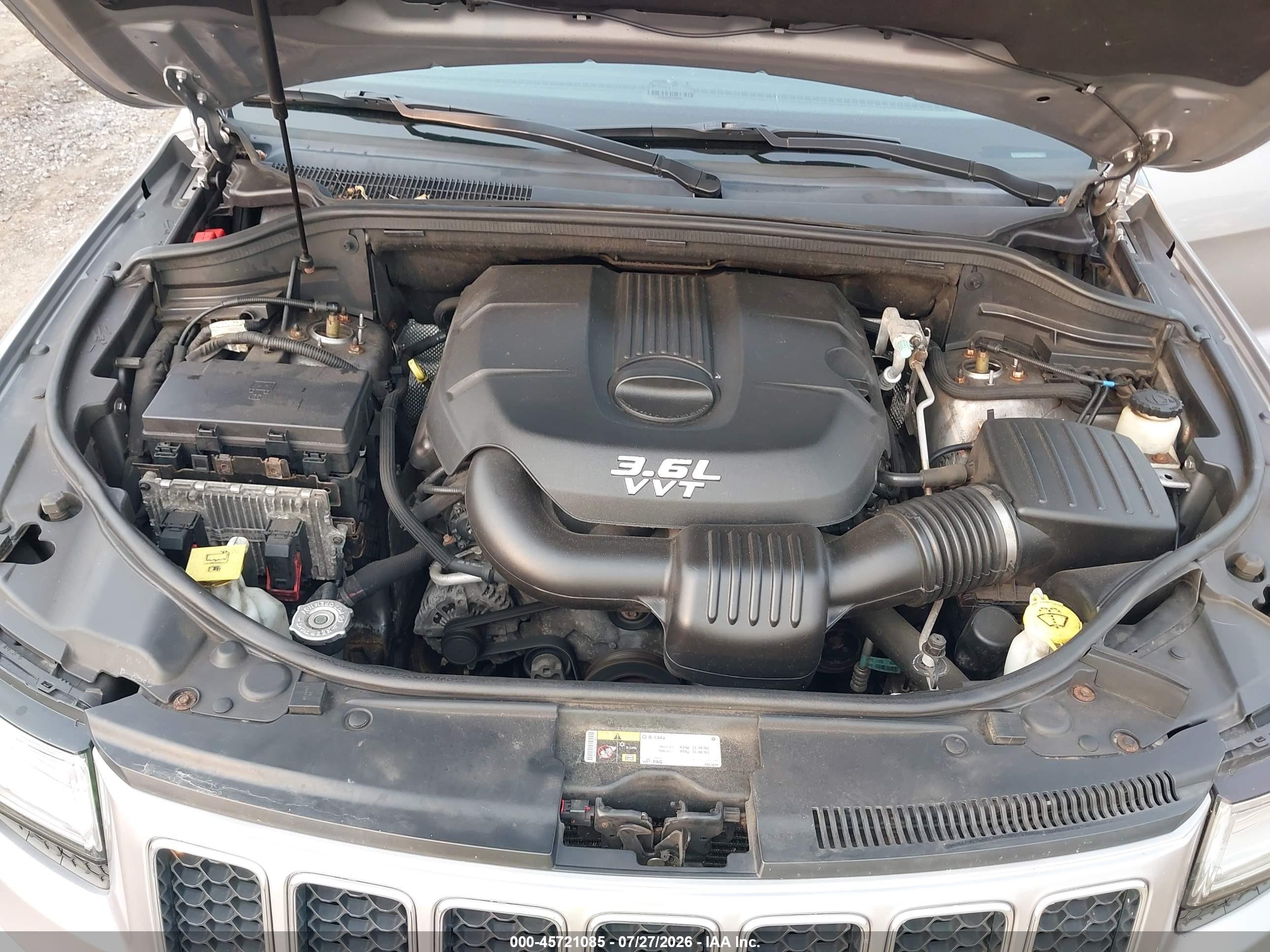 2014 Jeep Grand Cherokee Overland Серый vin: 1C4RJFCG6EC153262