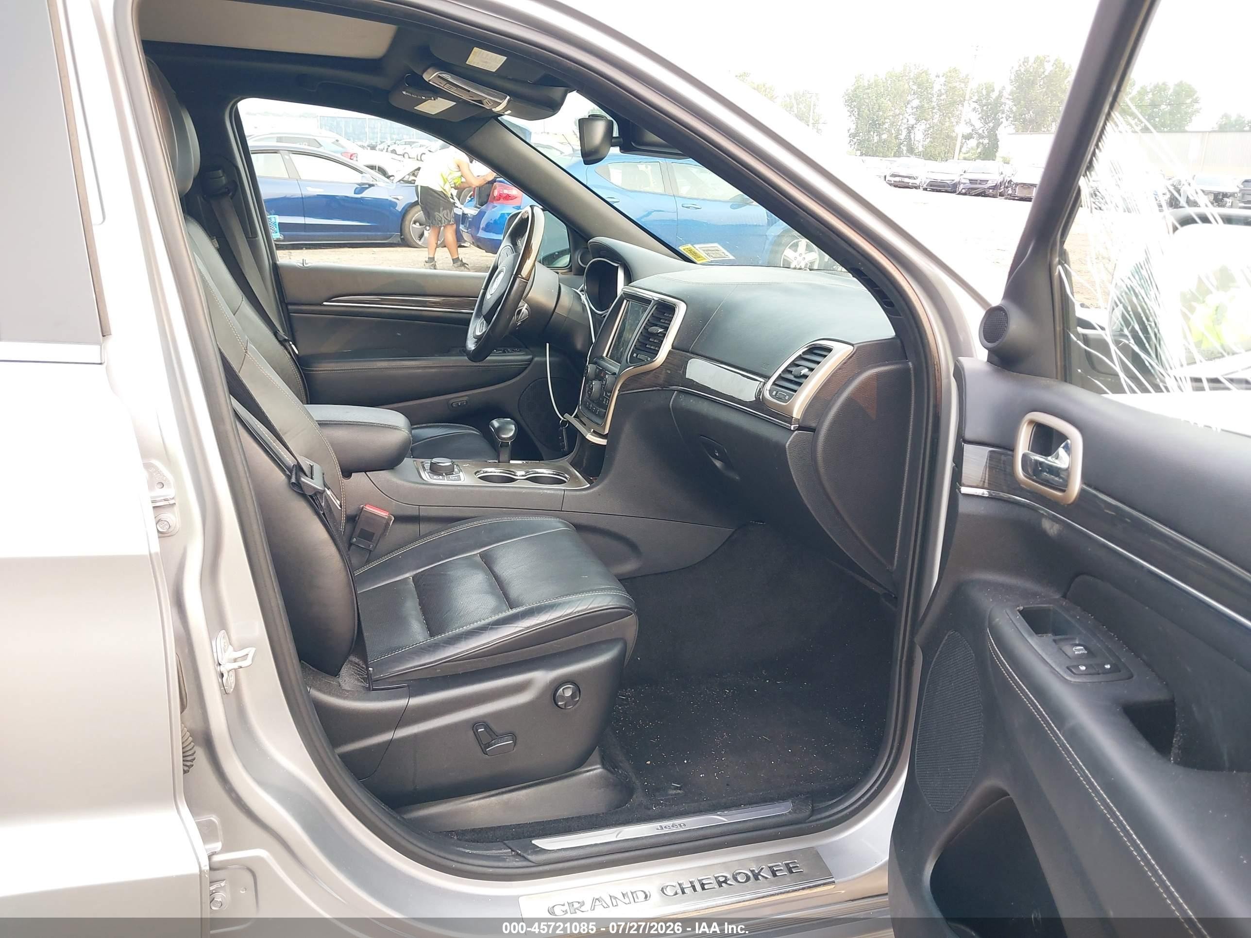 2014 Jeep Grand Cherokee Overland Серый vin: 1C4RJFCG6EC153262