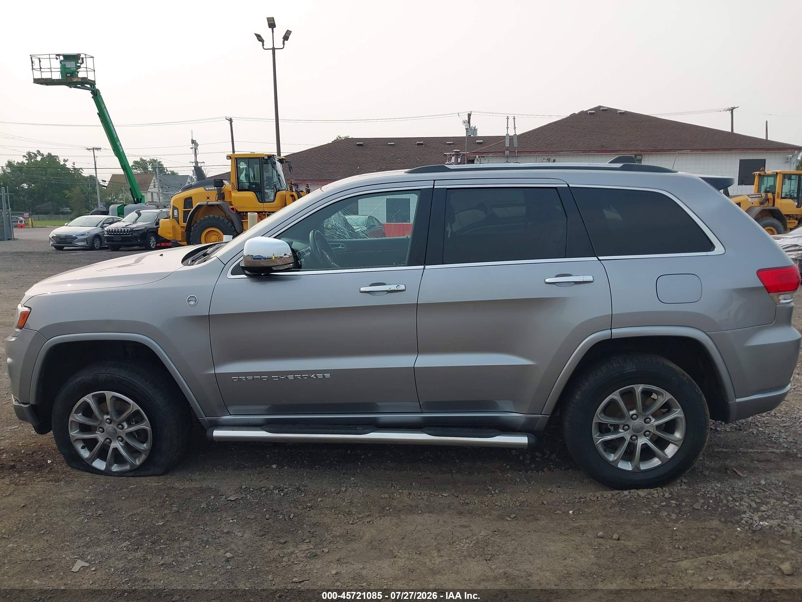 2014 Jeep Grand Cherokee Overland Серый vin: 1C4RJFCG6EC153262