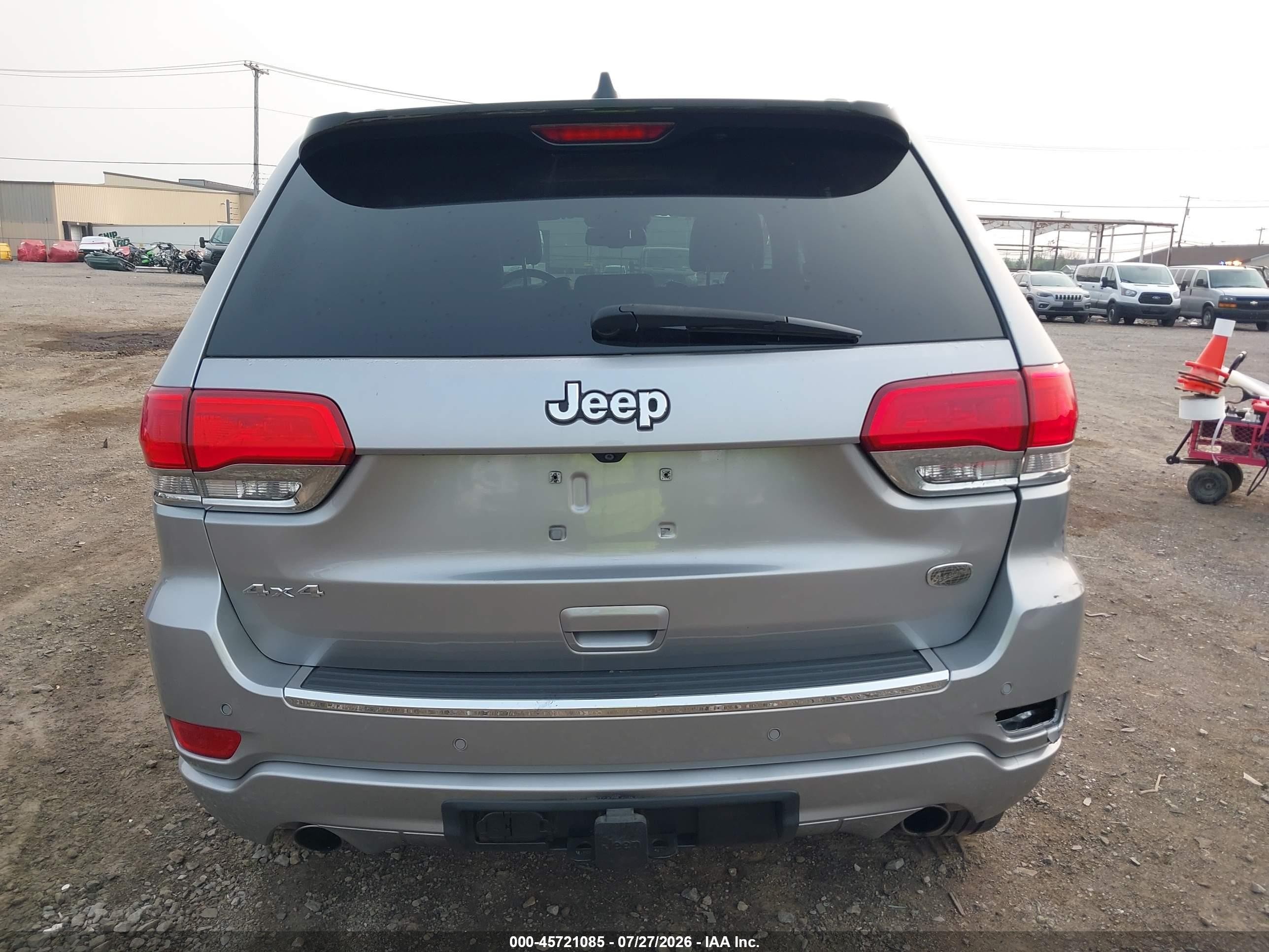 2014 Jeep Grand Cherokee Overland Серый vin: 1C4RJFCG6EC153262