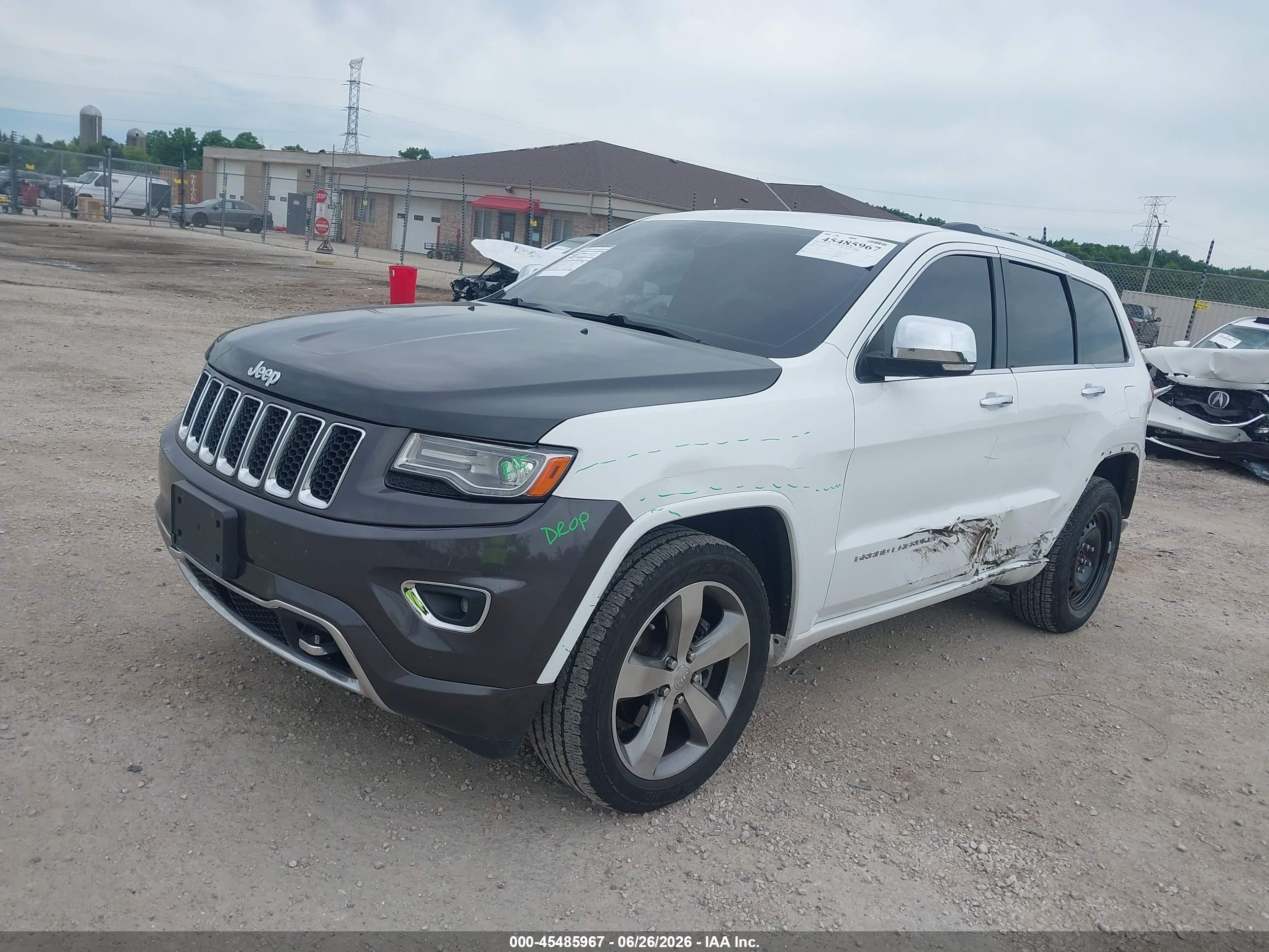 2014 Jeep Grand Cherokee Overland Белый vin: 1C4RJFCG6EC178890