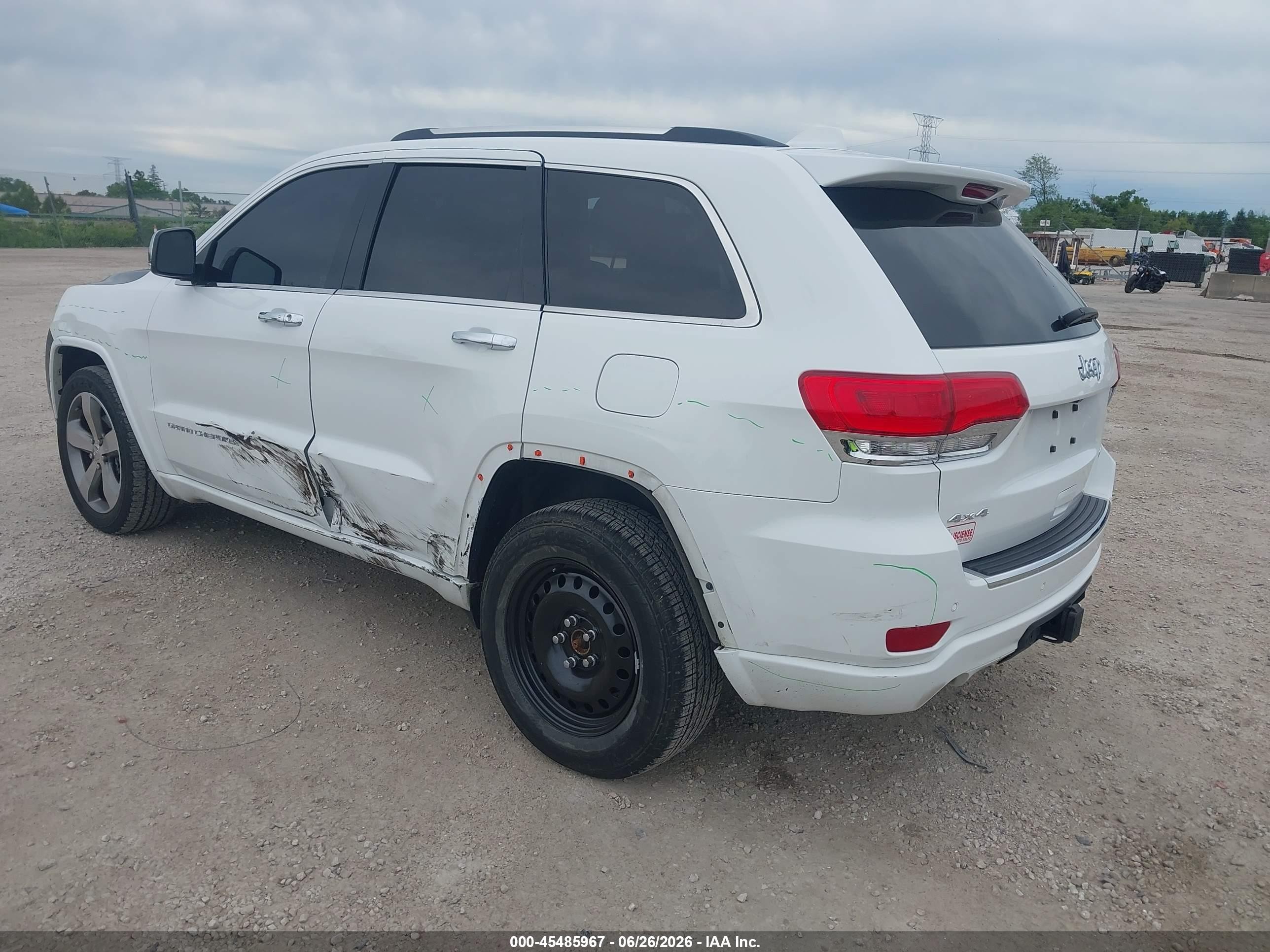 2014 Jeep Grand Cherokee Overland Белый vin: 1C4RJFCG6EC178890