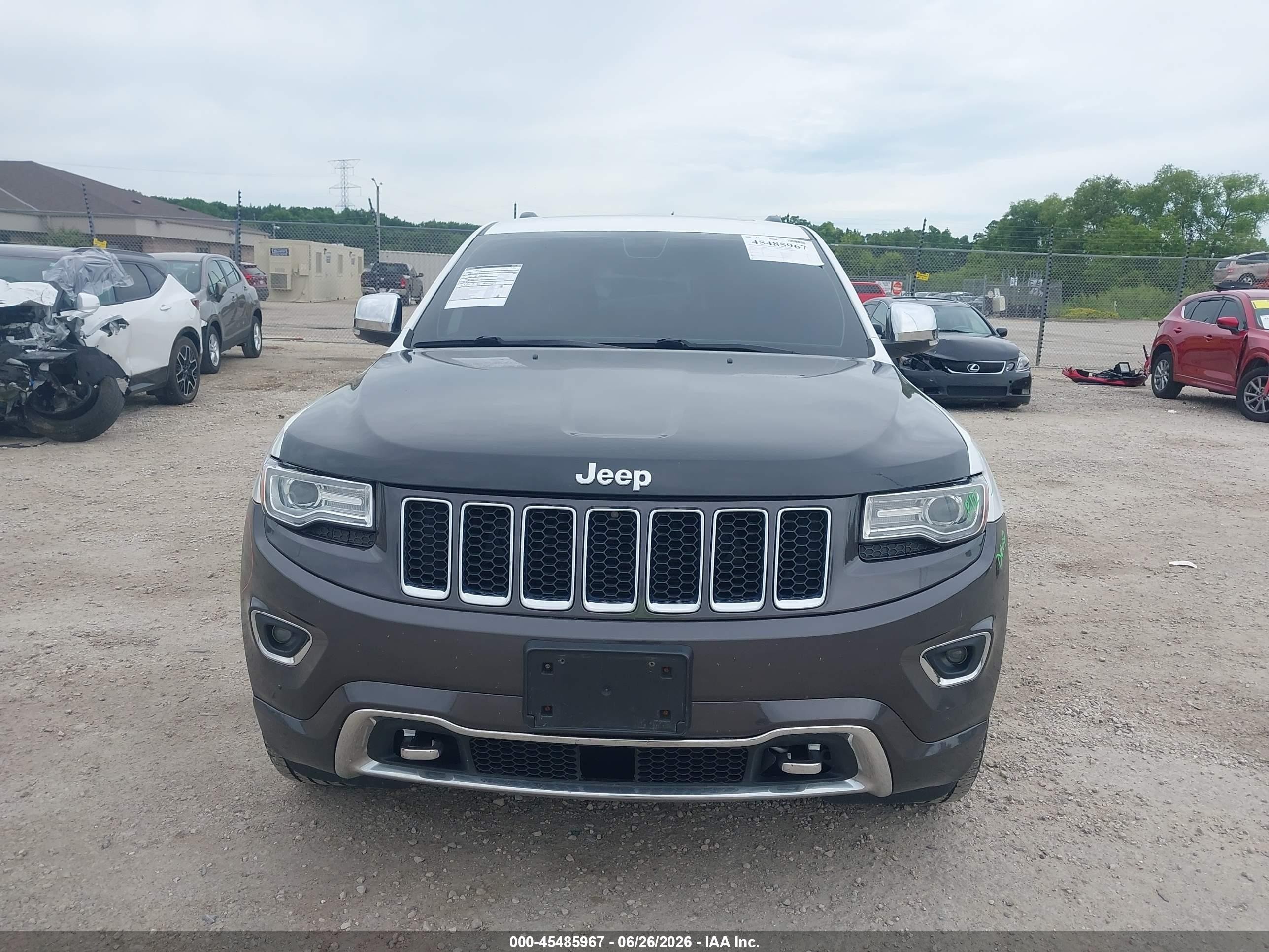 2014 Jeep Grand Cherokee Overland Белый vin: 1C4RJFCG6EC178890