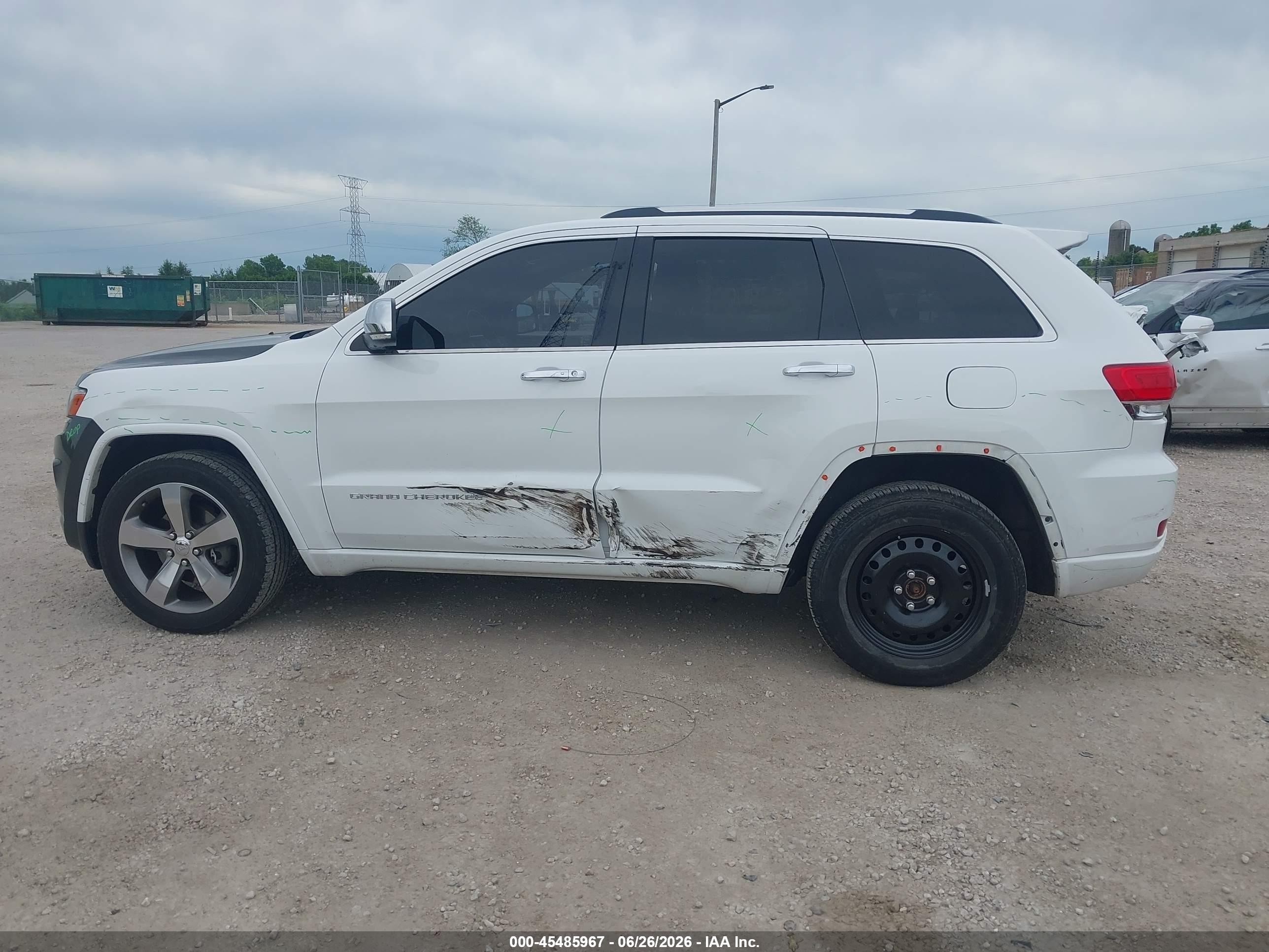 2014 Jeep Grand Cherokee Overland Белый vin: 1C4RJFCG6EC178890
