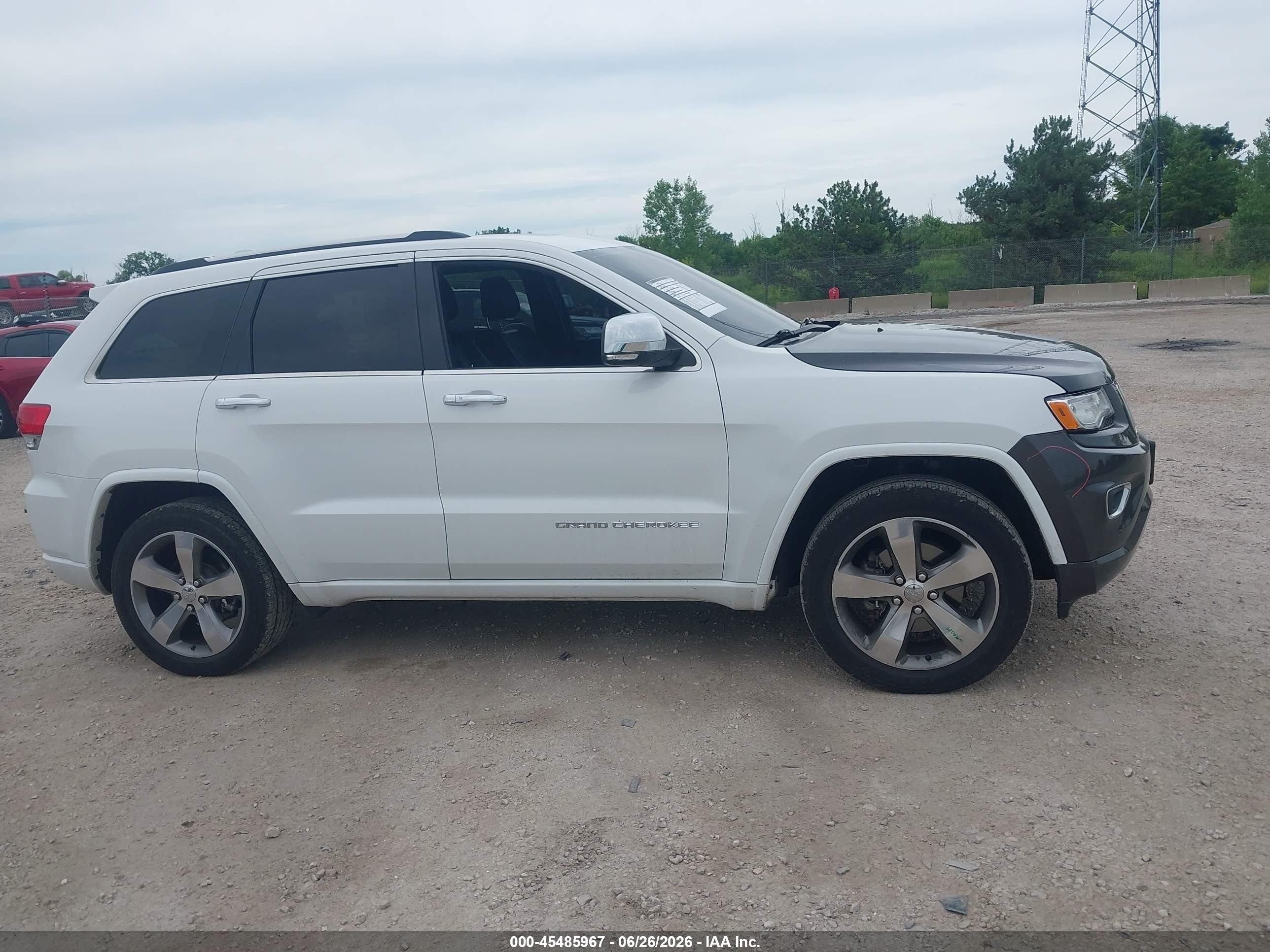 2014 Jeep Grand Cherokee Overland Белый vin: 1C4RJFCG6EC178890